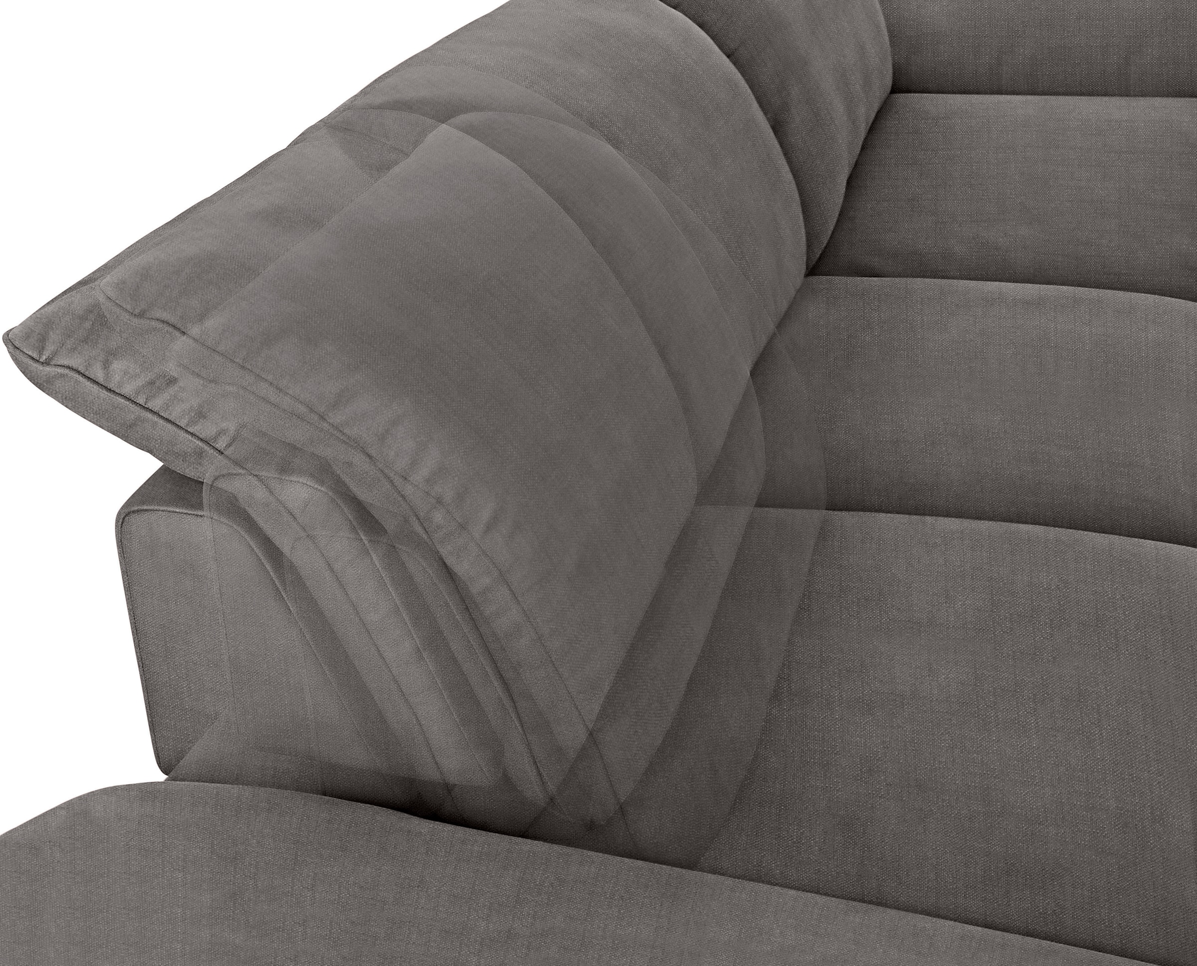 W.SCHILLIG Ecksofa »enjoy&MORE, Designsofa, bequem, zeitlos und elegant, L-Form« mit Sitztiefenverstellung, Füße Chrom glänzend, Breite 340 cm