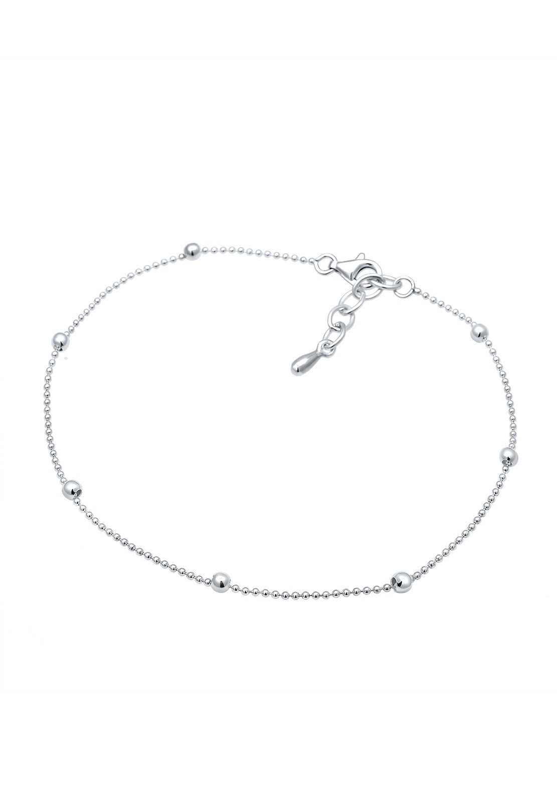 Elli Fußkette »Fußschmuck Basic Kugel Geo Minimal Trend 925 Sterling Silber«