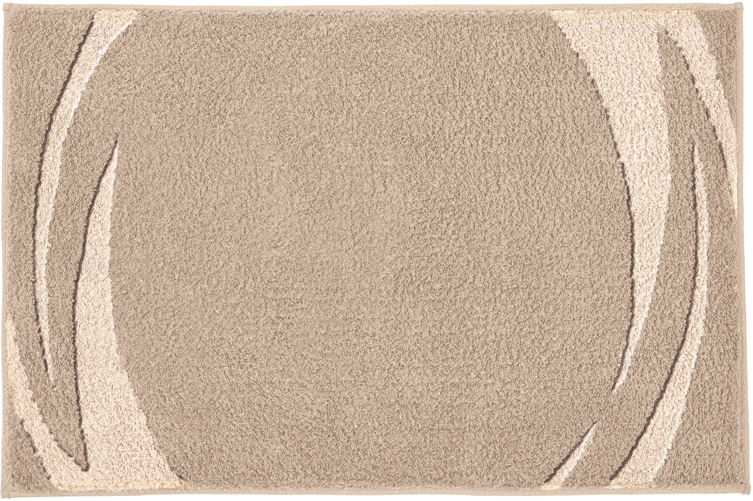 Kleine Wolke Badematte »»Mystic«« Höhe 25 mm rutschhemmend beschichtet fußbodenheizungsgeeignet Badteppich, modernes Design, Hoch-Tief Effekt, rechteckig & rund