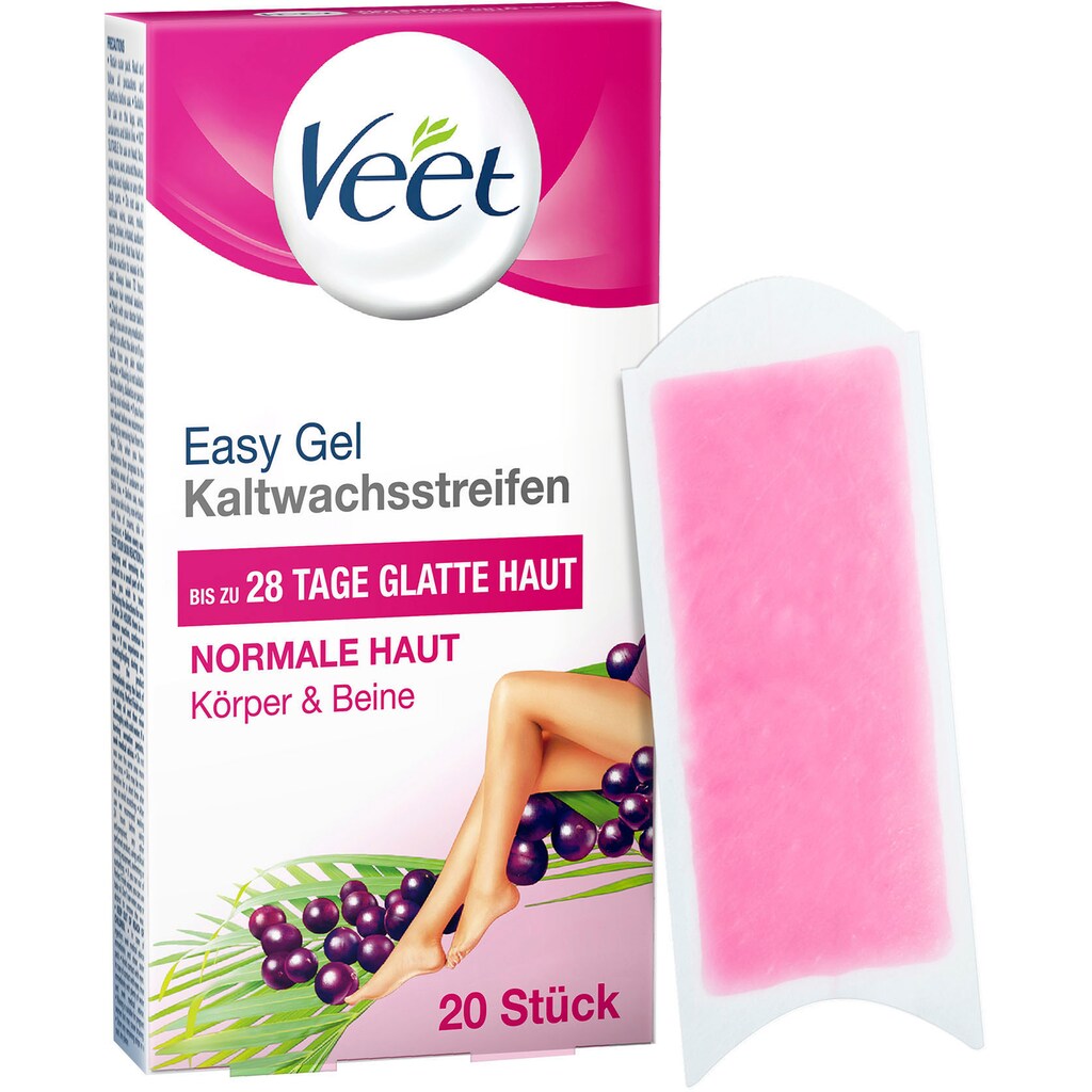 Veet Kaltwachsstreifen »Easy-Gelwax«, (20 St.)