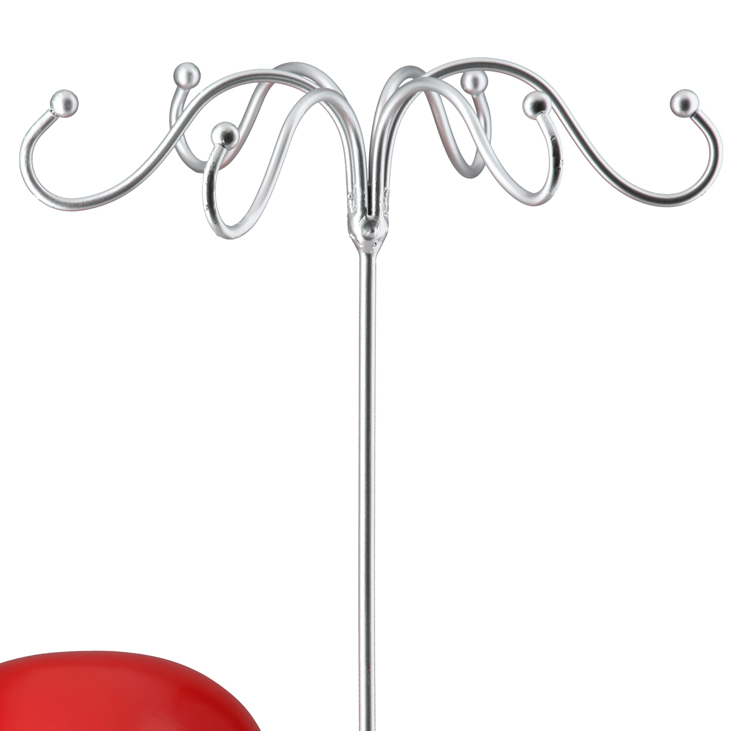 GILDE Schmuck Etagere »Figur; Schmuckständer Frau Chloe rot; silberfarben H. 39,5 cm« Mit integriertem Schmuckhalter, Skulptur