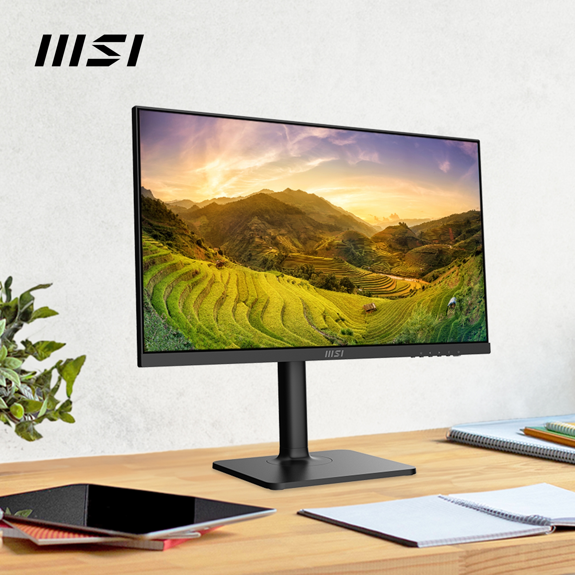 MSI LED-Monitor »Modern MD2412P«, 60 cm/24 Zoll, 1920 x 1080 px, Full HD, 1 ms Reaktionszeit, 100 Hz, höhenverstellbar, 3 Jahre Herstellergarantie, USB-C