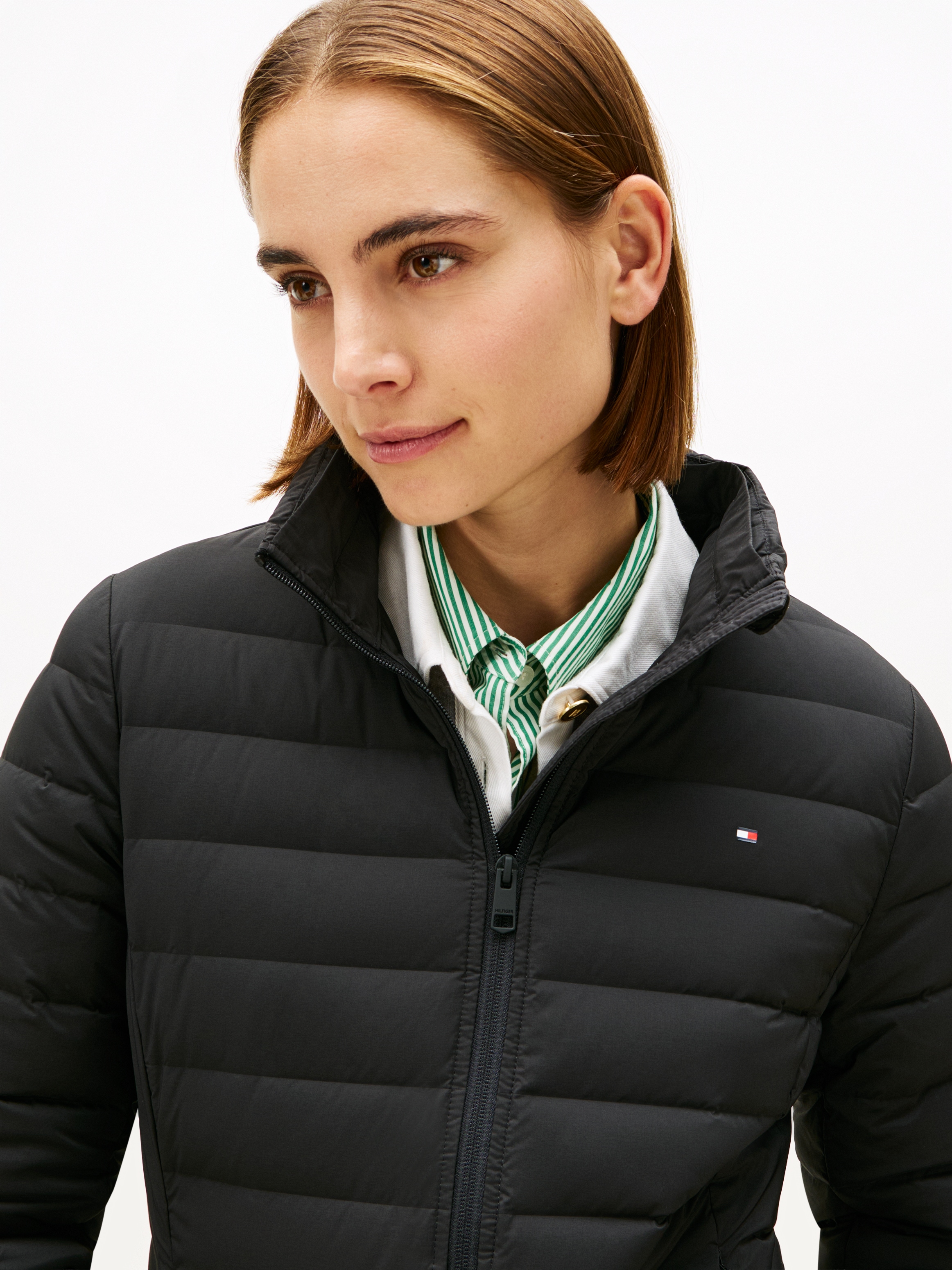 Tommy Hilfiger Steppjacke »STRETCH NYLON LW DOWN JACKET« mit Kapuze