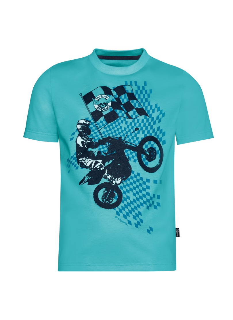 Trigema T-Shirt »TRIGEMA T-Shirt mit lässigem Motocross-Print«, (1 tlg.)