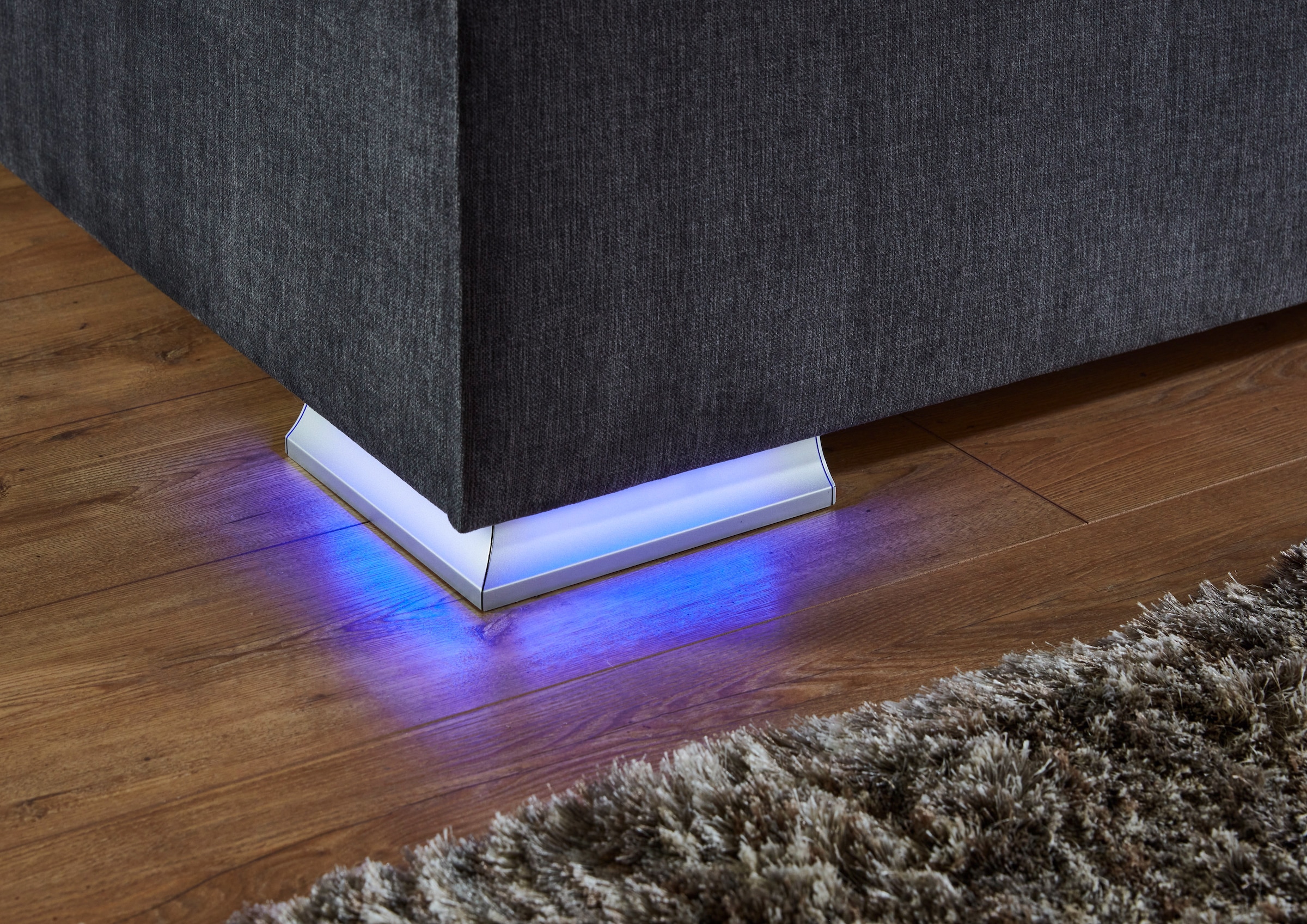 meise.möbel Boxspringbett »Colorado II«, inkl. LED-Beleuchtung & Topper