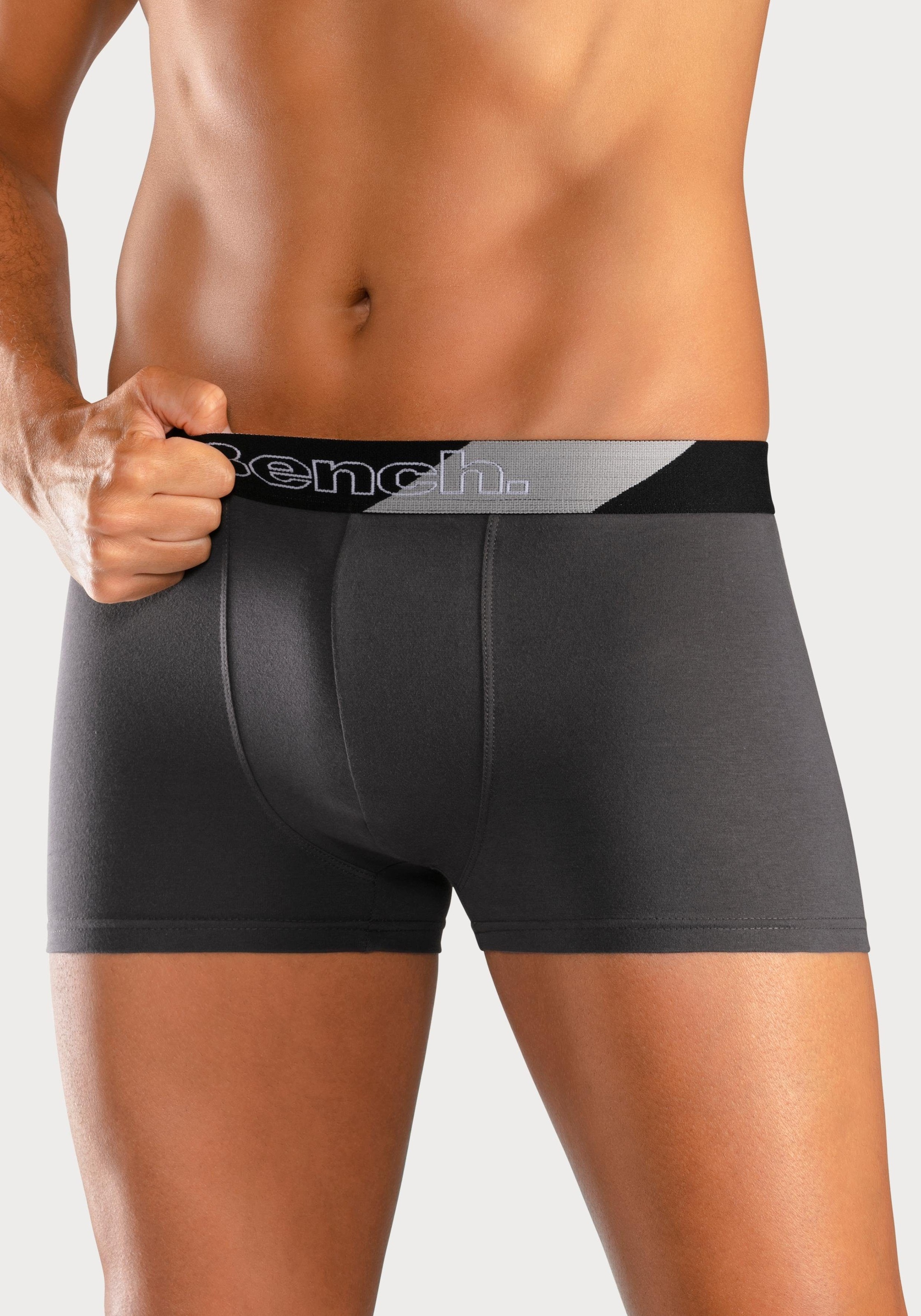 Bench. Boxer »Boxershorts für Herren«, (Packung, 3 St.), mit modischem Streifen im Webbund