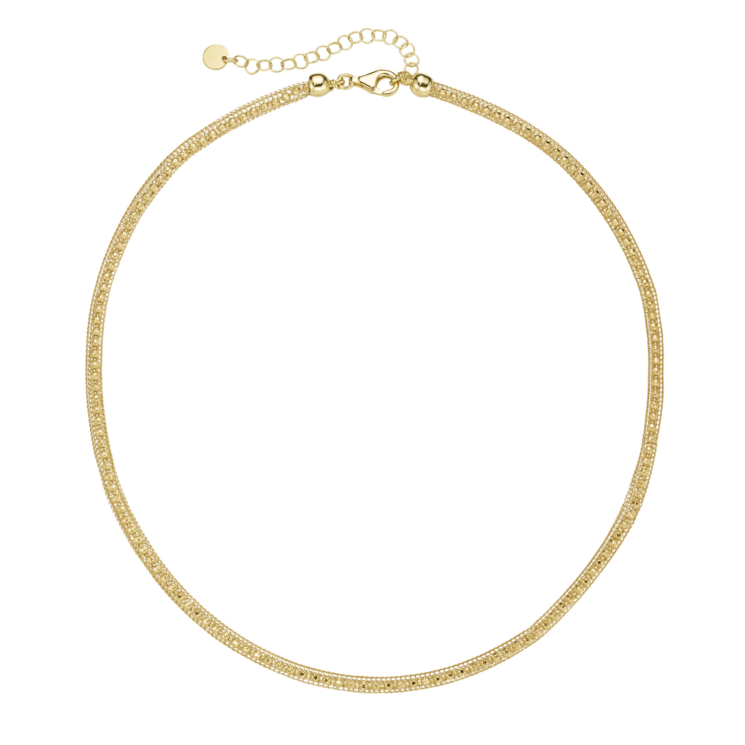 Smart Jewel Collier »Collier effektvolle Schlauchkette, Silber 925«