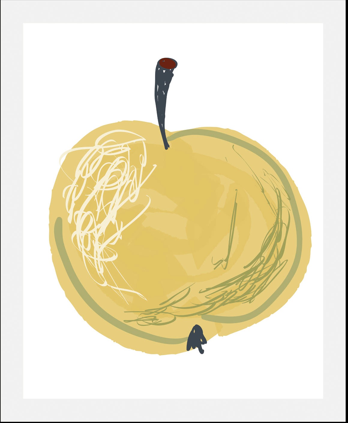 queence Bild »Fruit Art«, Obst-Obst Bilder-Essen-Lebensmittel-Kunst, (1 St.), gerahmt