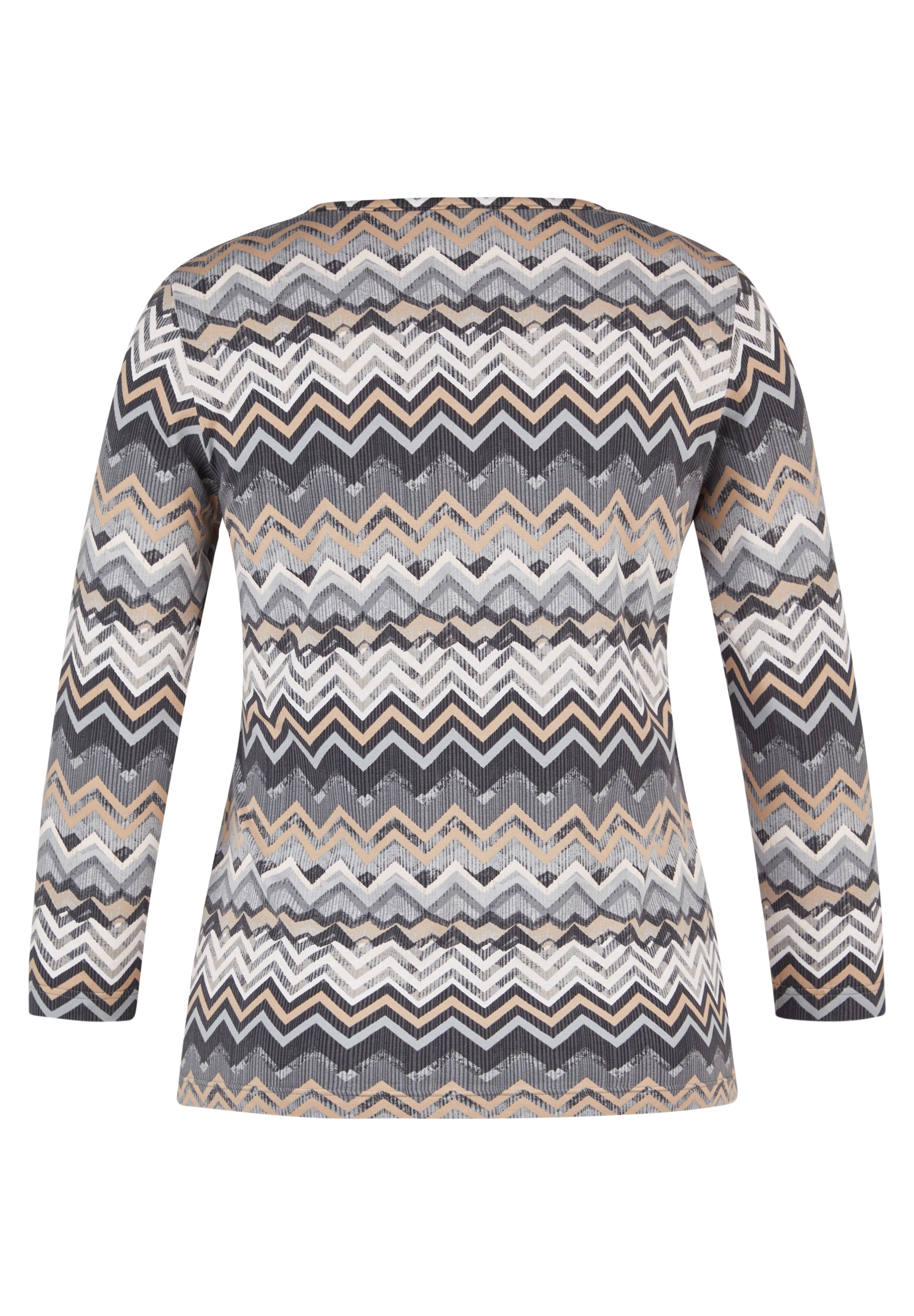 Rabe 3/4-Arm-Shirt mit grafischem Muster