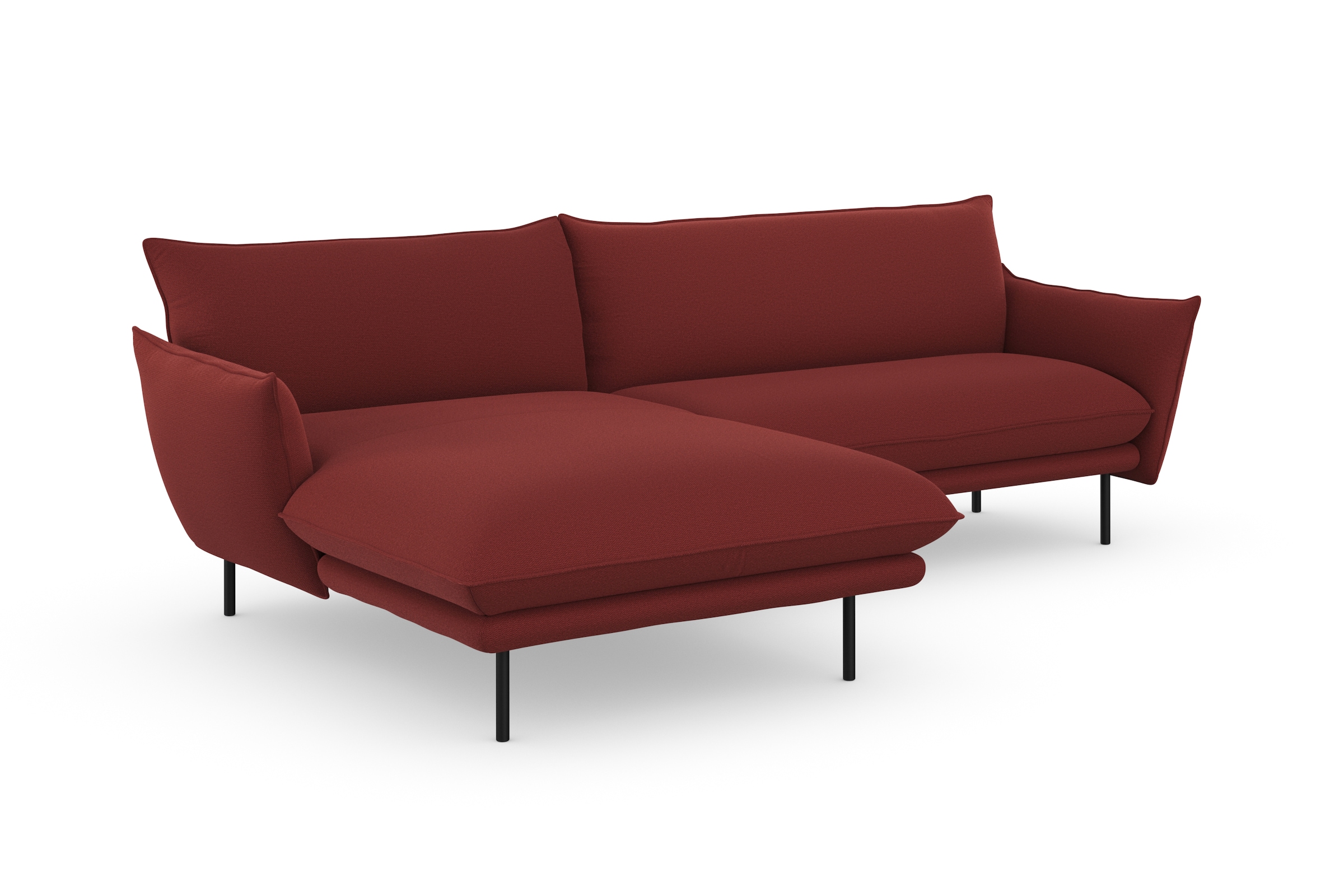 andas Ecksofa »Stine L-Form«, Besonderes Design durch Kissenoptik und Keder, by Morten Georgsen