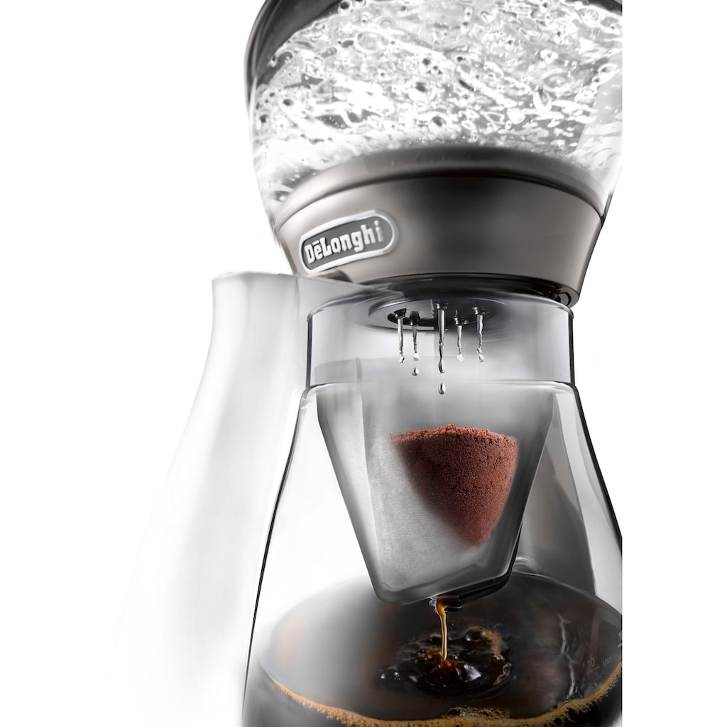 De'Longhi Filterkaffeemaschine »Clessidra ICM 17210«, 1,25 l Kaffeekanne, Papierfilter