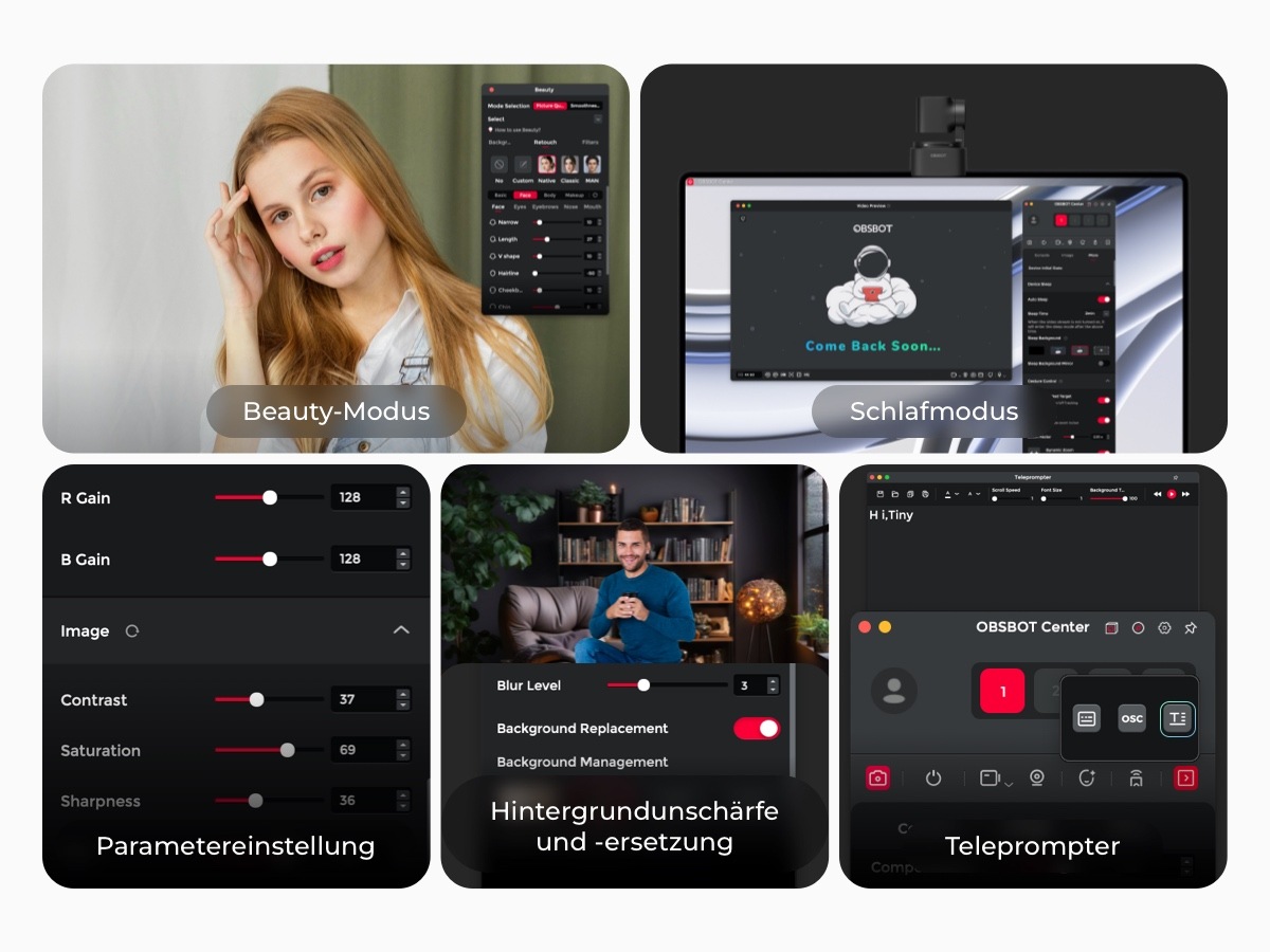 OBSBOT Webcam »TINY 3 Lite« 4K Ultra HD