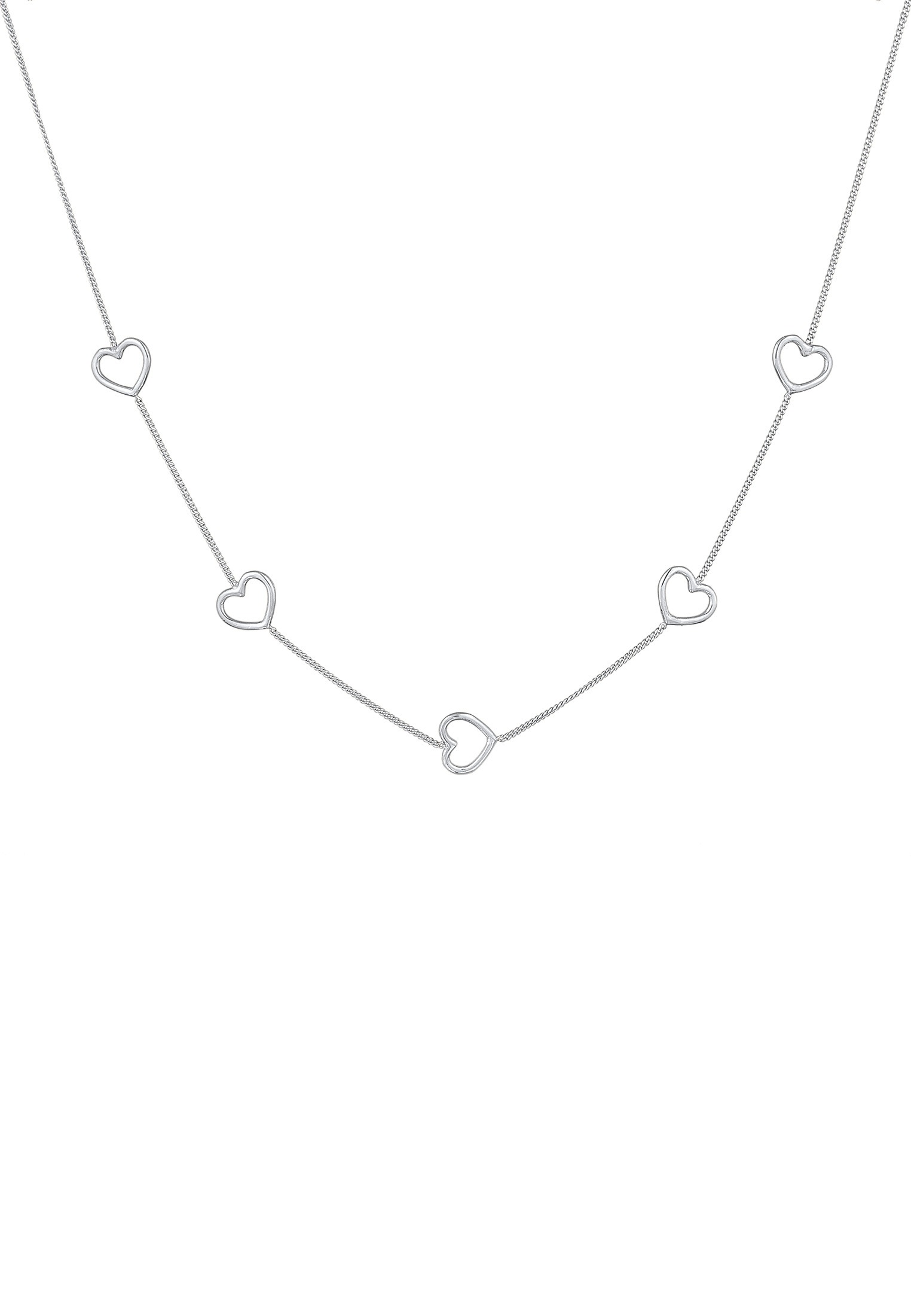 Elli Kette mit Anhänger »Halskette Herz Liebe Love 925 Silber«