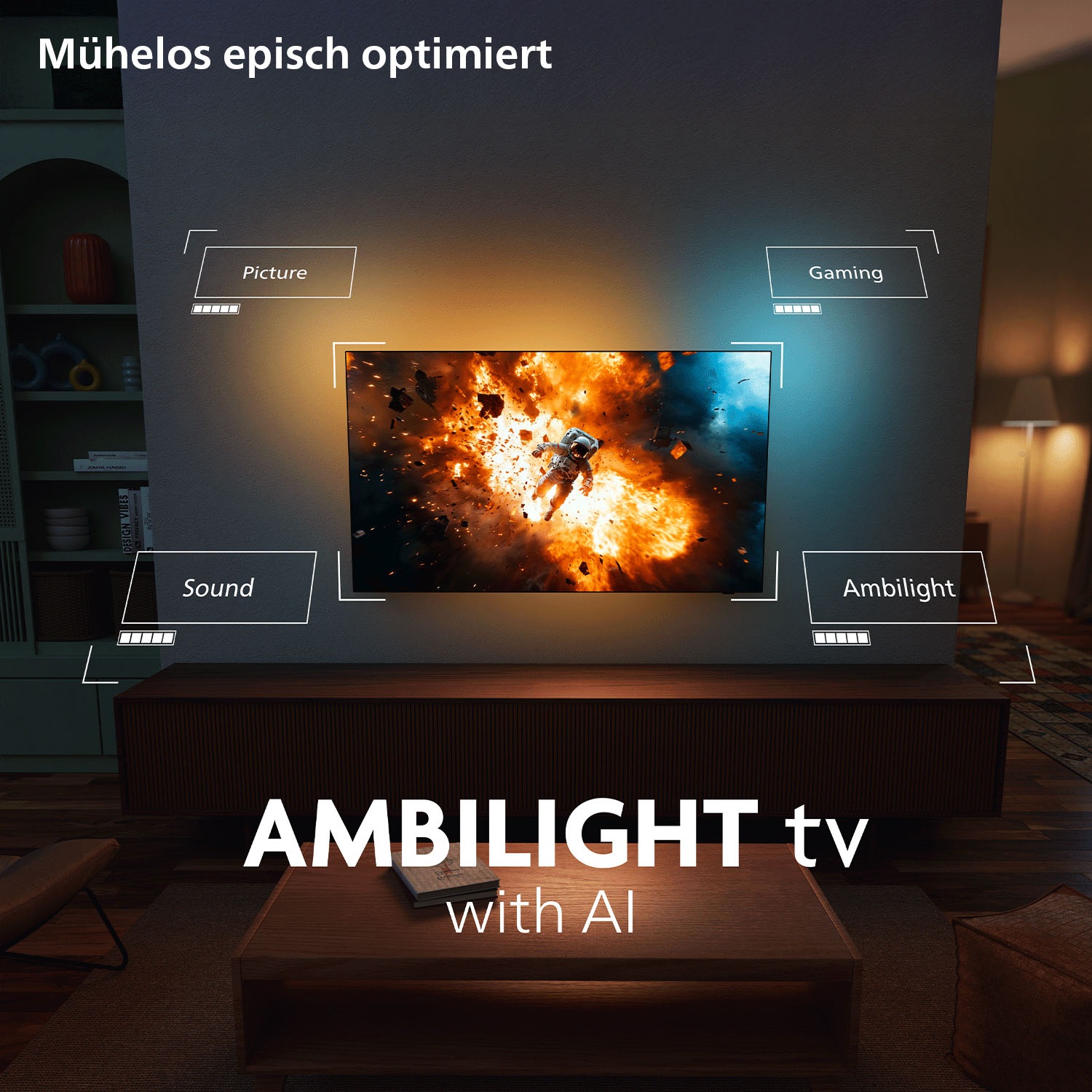 Philips OLED-Fernseher »65OLED761/12« 164 cm/55 ″ Smart-TV