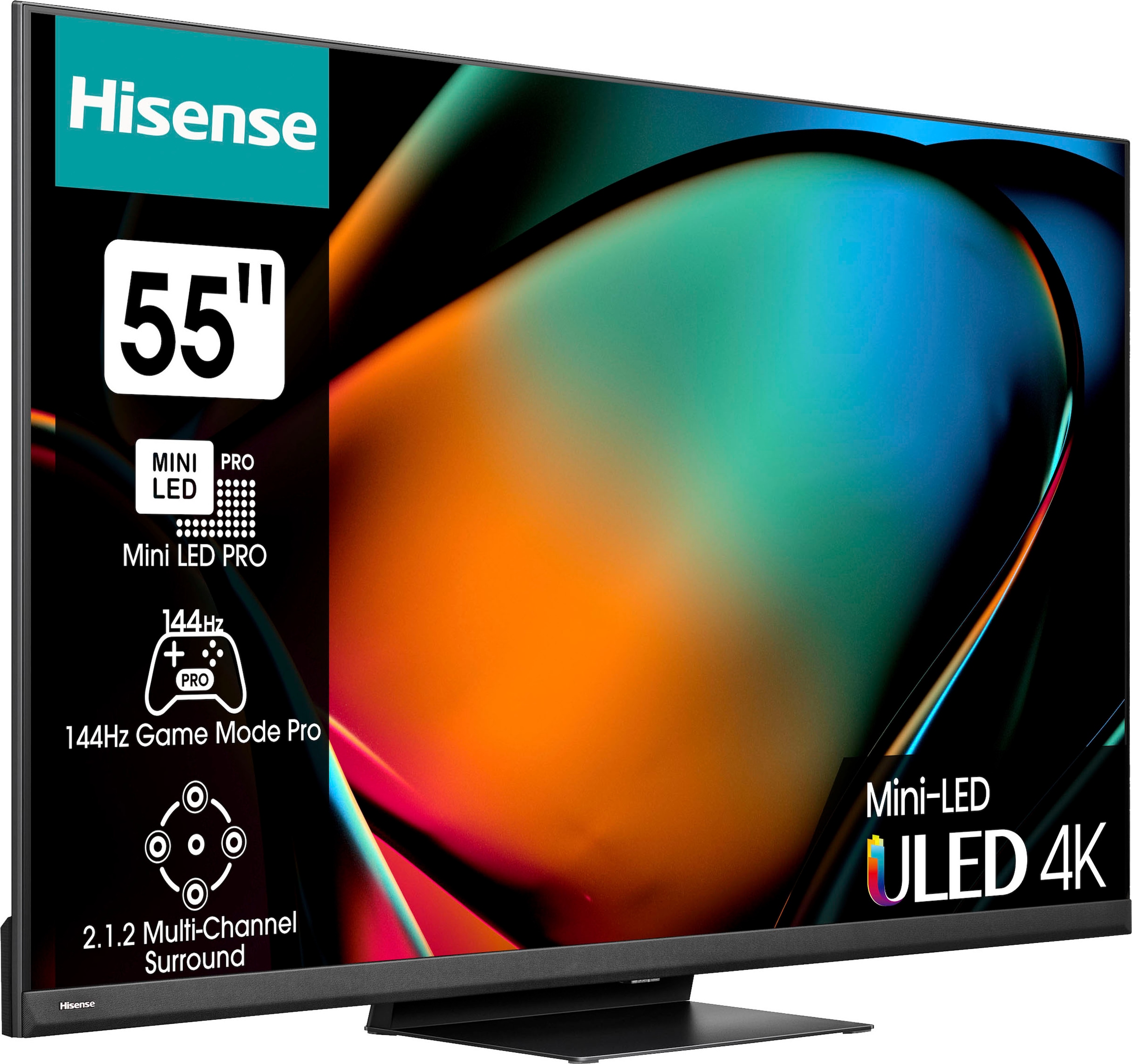 Hisense Mini-LED-Fernseher »55U8KQ«, 139 4K XXL Ultra Smart-TV HD, Jahre Garantie cm/55 Zoll, | UNIVERSAL ➥ 3