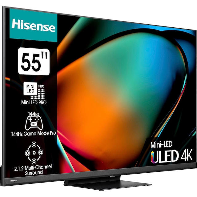 Hisense Mini-LED-Fernseher »55U8KQ«, 139 cm/55 Zoll, 4K Ultra HD, Smart-TV  ➥ 3 Jahre XXL Garantie | UNIVERSAL