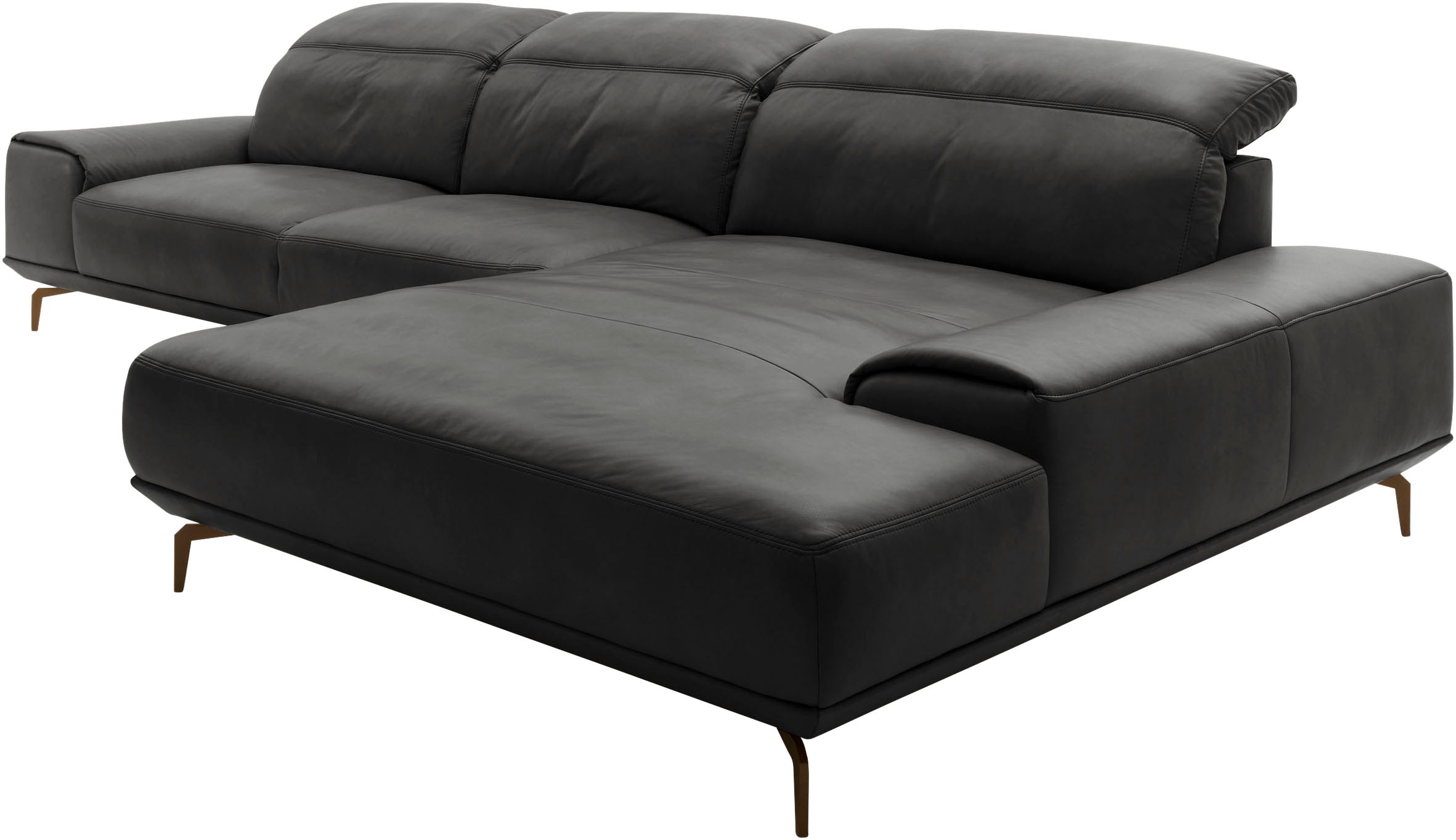 Musterring Wohnlandschaft »MR 2490«, Bronze-Fuß Sitzhöhe 46cm, wahlweise mit Funktionen, Maße 342 x 207 cm