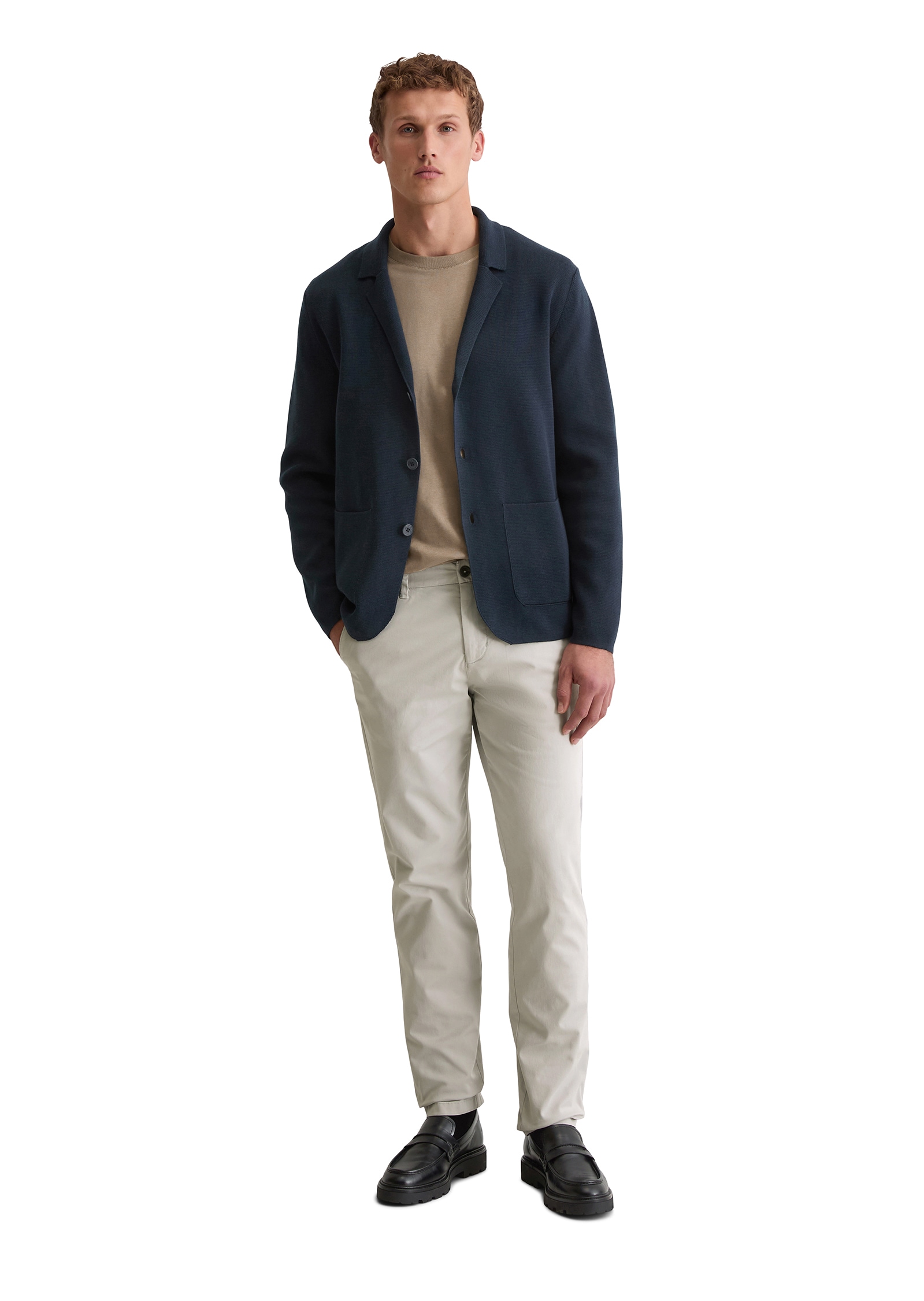 Marc O'Polo Stricksakko regular fit, aus Bio-Baumwolle