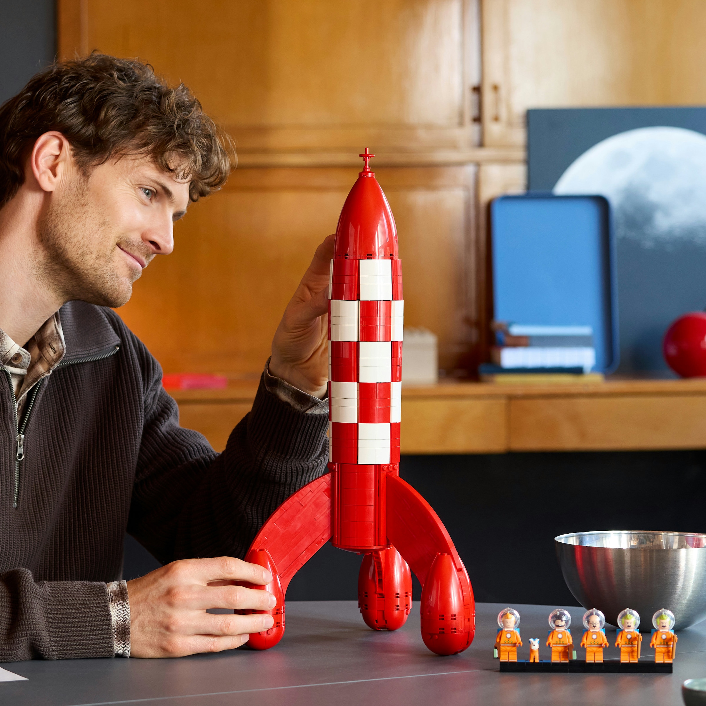 LEGO® Konstruktionsspielsteine »Die Mondrakete von Tim und Struppi (21367), LEGO Ideas« Made in Europe