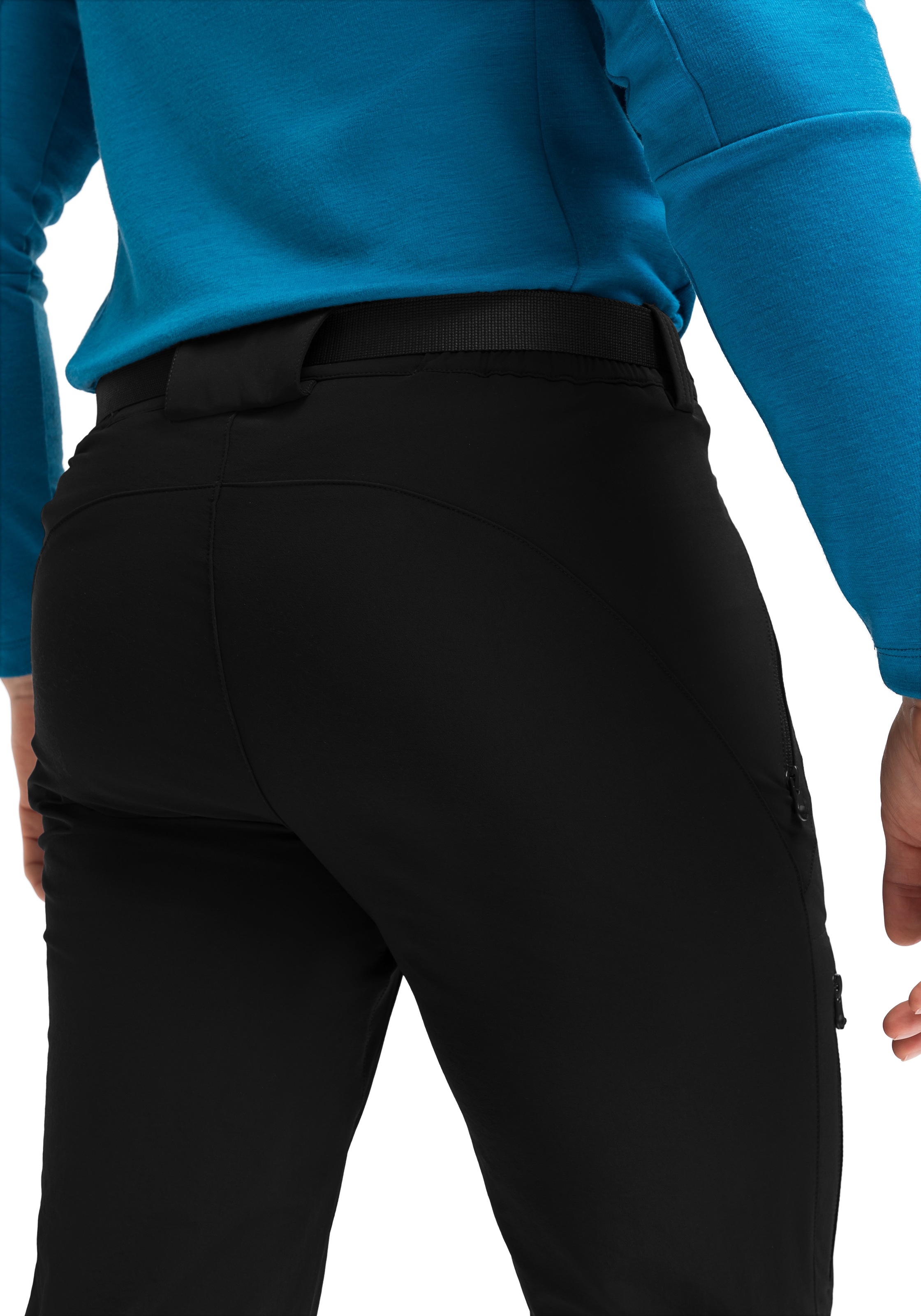 Maier Sports Funktionshose »Naturno«, Herren Outdoorhose, robuste Trekking-Hose, 3 Taschen und Gürtel