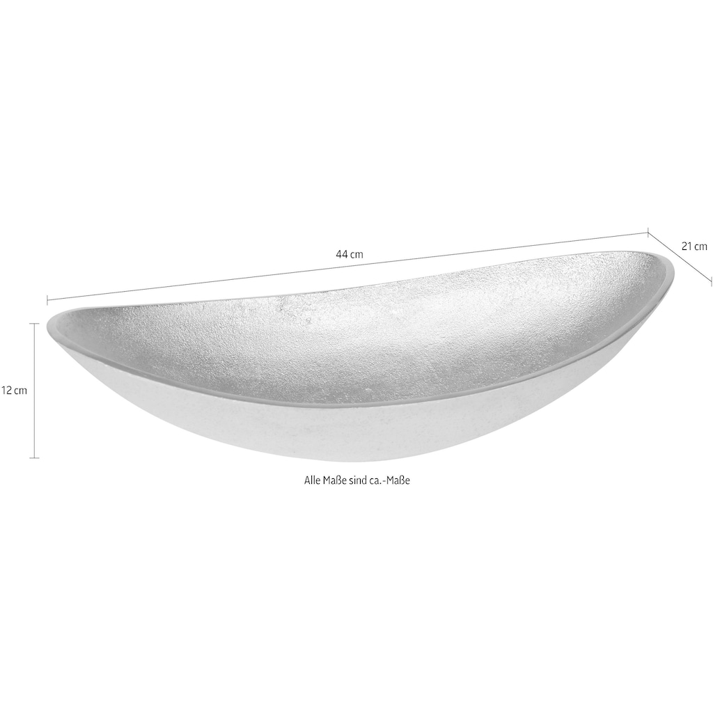 ARTRA Dekoschale »Lisa«, aus Aluminium, oval