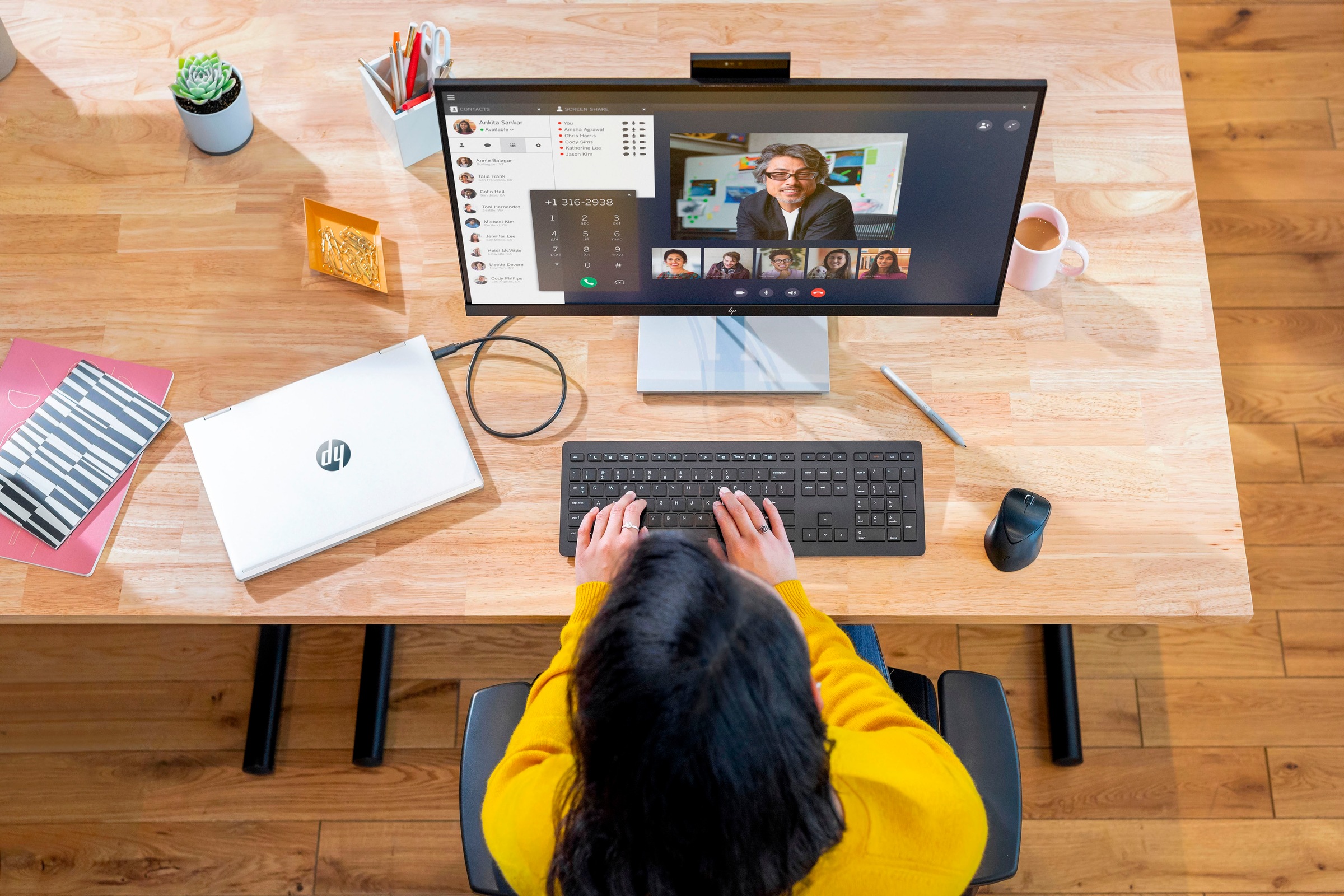 HP LED-Monitor »E27d G4«, 69 cm/27 Zoll, 2560 x 1440 px, QHD, 5 ms Reaktionszeit, 75 Hz