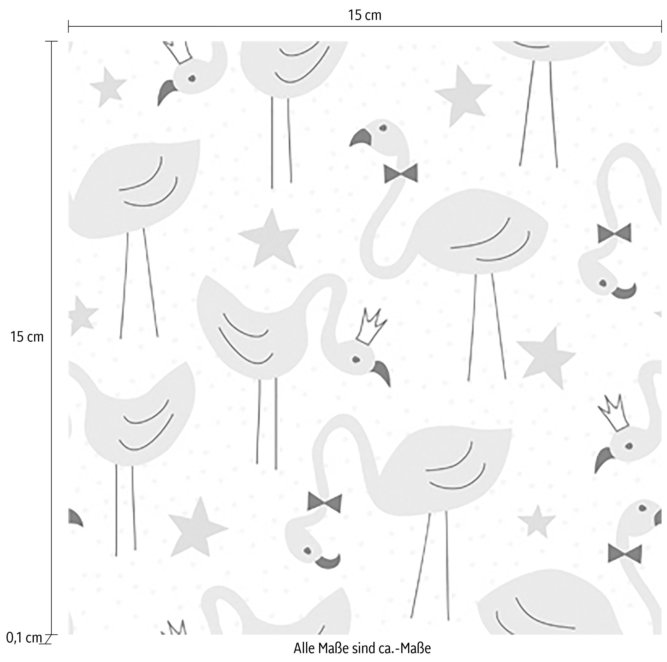 queence Fliesenaufkleber »Flamingos«, (12 St.), Stickerfliesen, selbstklebend, Sticker, 12er Set