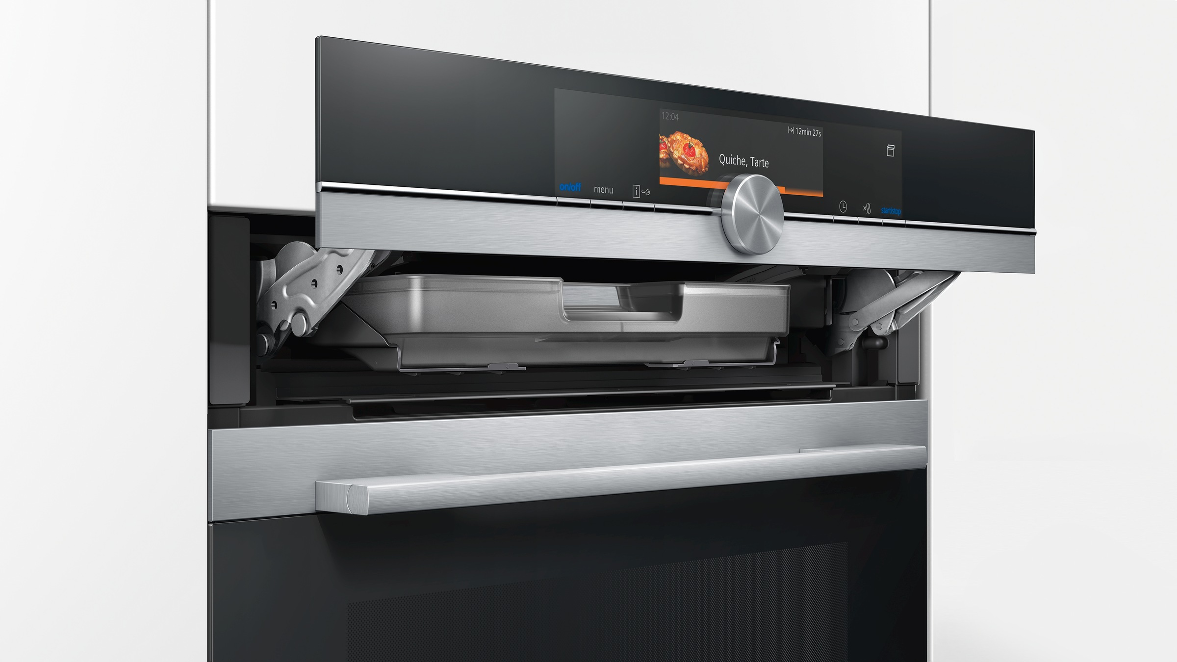 SIEMENS Dampfbackofen iQ700 »HS658GXS7«, mit 3-fach-Teleskopauszug, ecoClean Plus