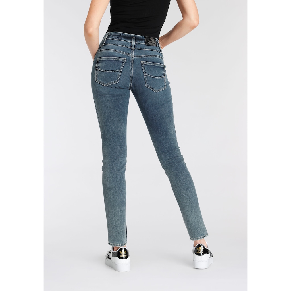Herrlicher High-waist-Jeans »Sharp Slim Reused Denim«