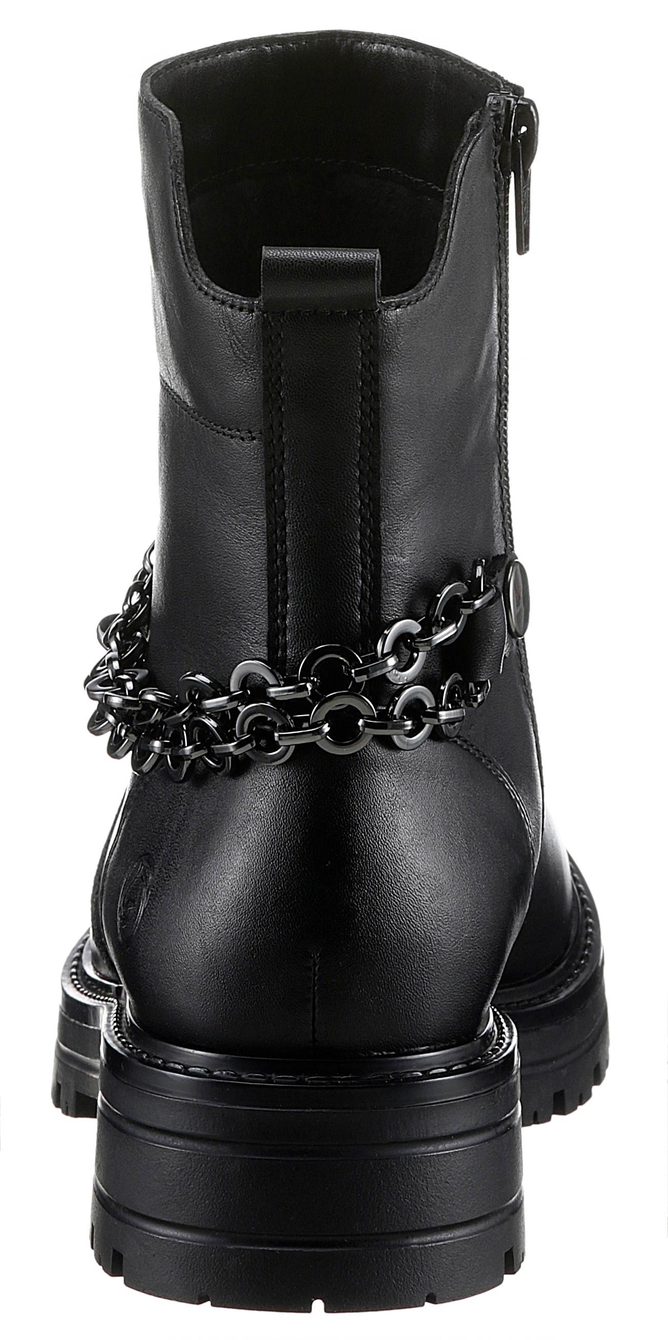 Remonte Stiefelette »Elisabeth Hurley-Collection«, Blockabsatz, Bikerboots, Chunky-Boots mit Innenreißverschluss