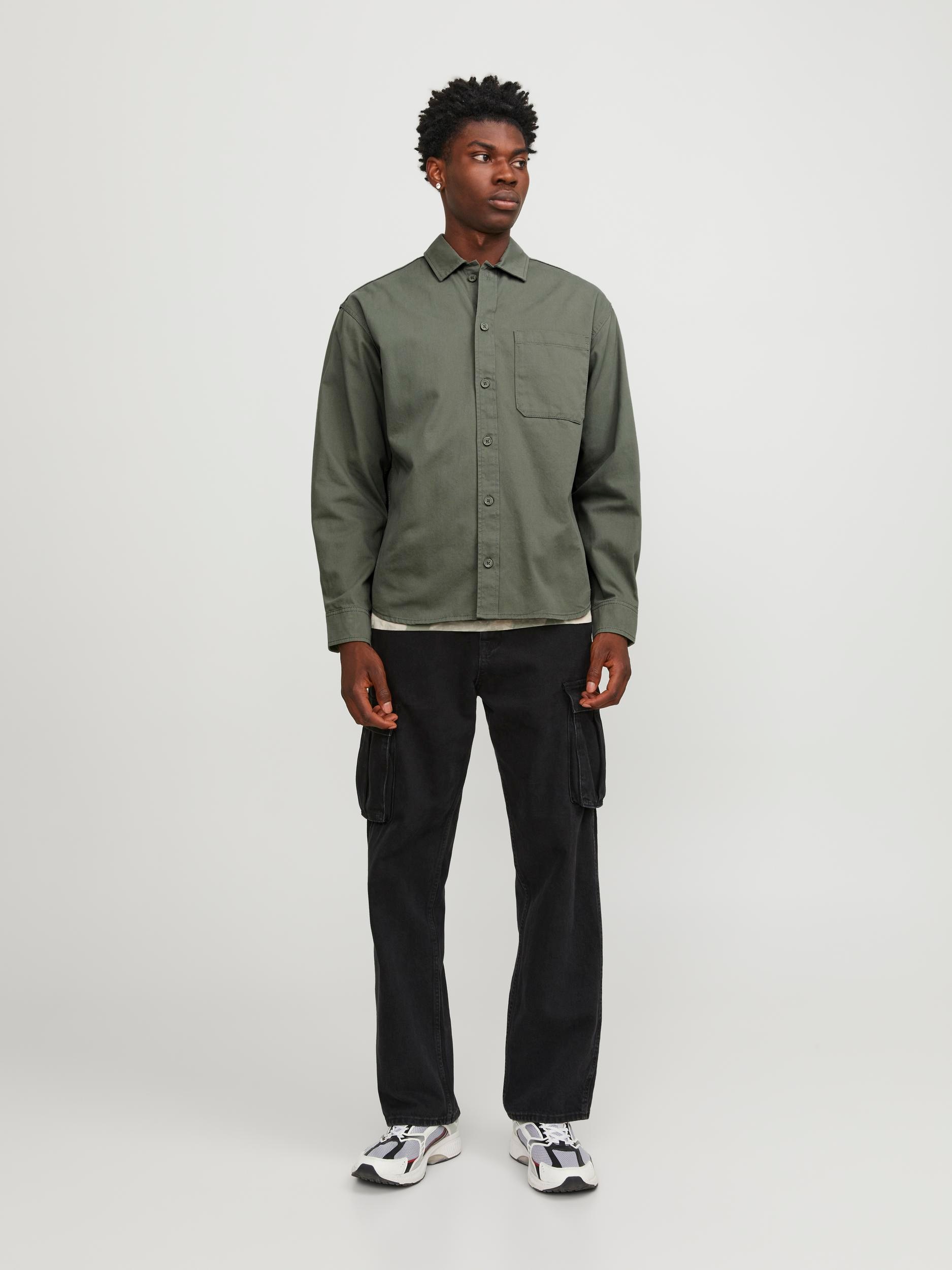Jack & Jones Langarmhemd »JCOCOLLECTIVE ZAC OVERSHIRT LS SN«