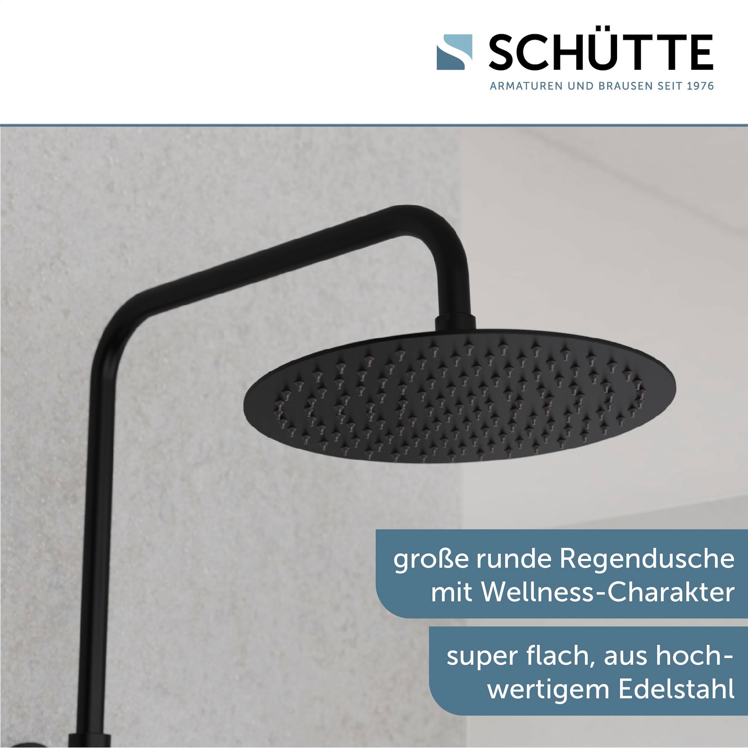 Schütte Brausegarnitur »AQUADUCT«, höhenverstellbar 80-120 cm, Antikalk, wassersparend