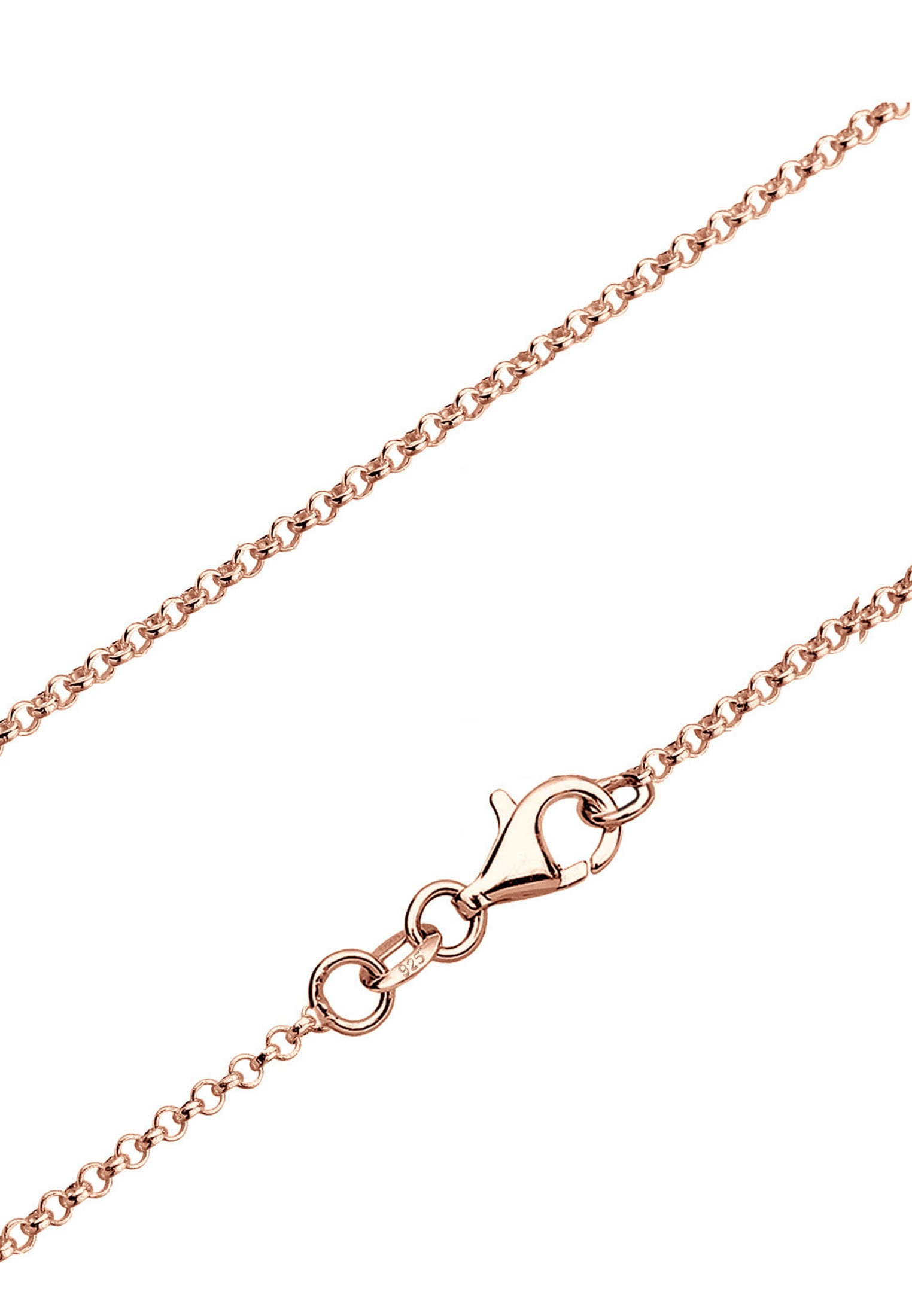 Elli Kette mit Anhänger »Halskette Ornament Feder Anhänger Traumfänger 925 Sterling Silber bicolor«