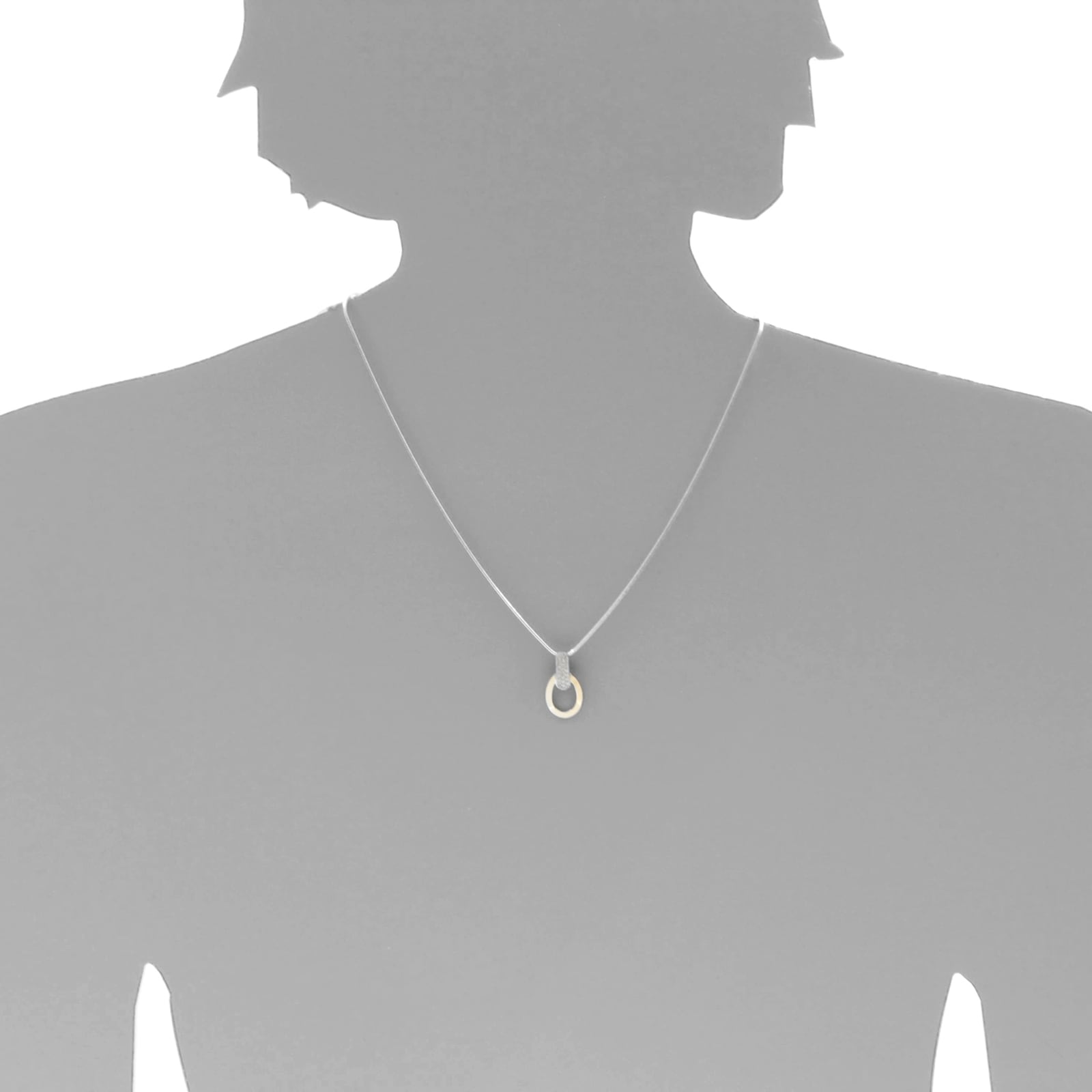 OSTSEE-SCHMUCK Kettenanhänger »- Sunny Exklusiv - Silber 925/000 & Gold 585/000 - Zirkonia«