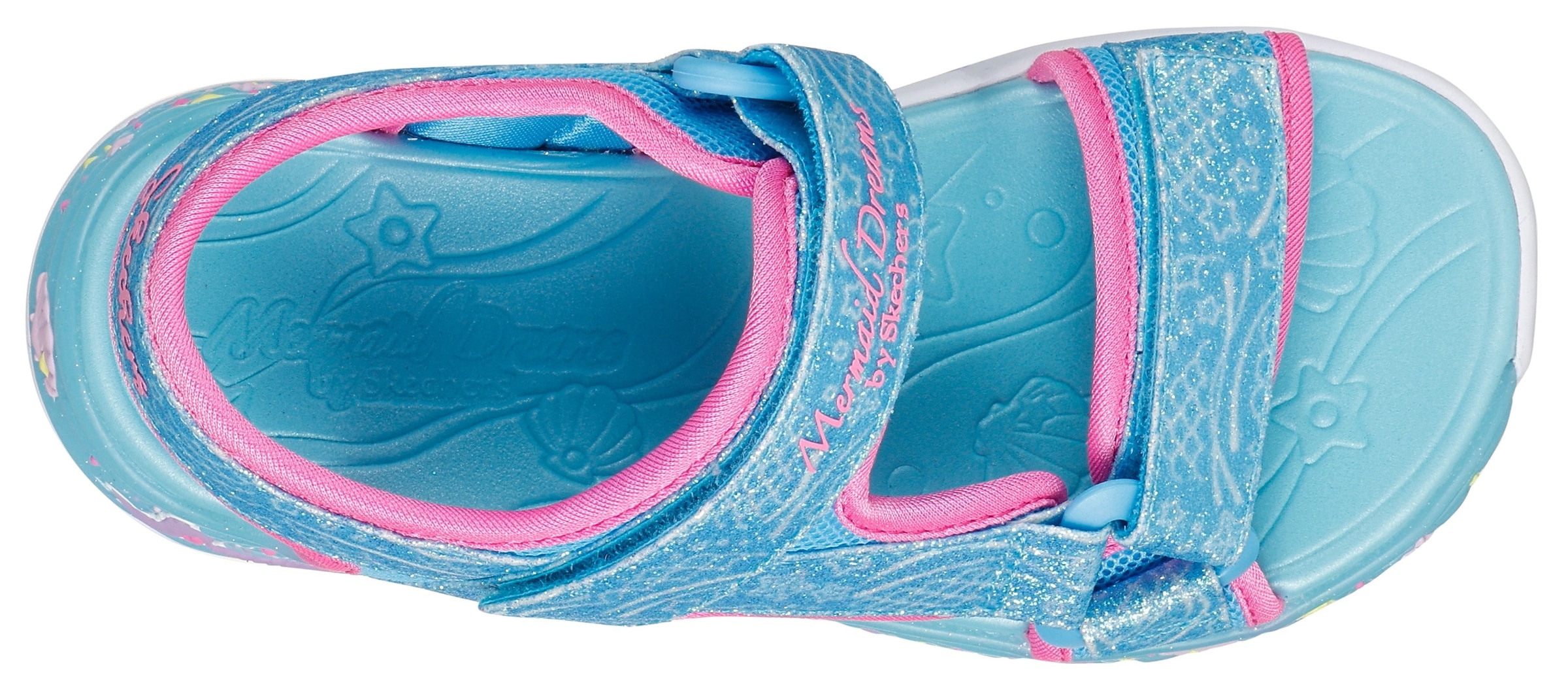 Skechers Sandale »MERMAID DREAMS SANDAL«, Blink,-Klettschuh, Meerjungfraudesign, Größenschablone zum Download