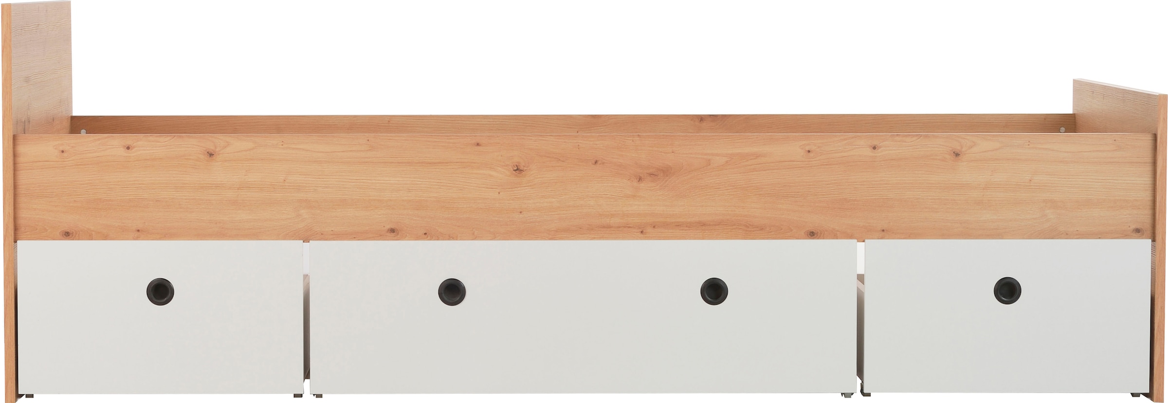 arthur berndt Jugendzimmer-Set »Jugendzimmer-Set »Bente« 5-teilig« 2tlg, 3tlg, 5tlg -Schrank, Bett, Schreibtisch, Sideboard, Standregal, 3 tlg. Artisan Oak Nb/Weiß