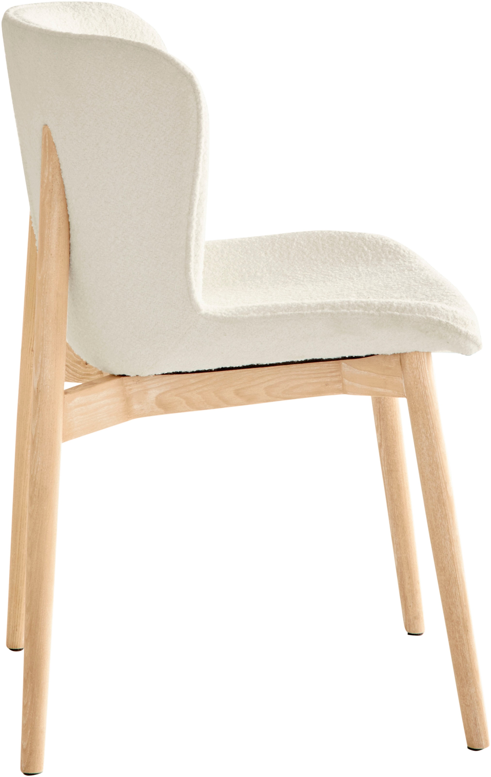 s.Oliver Esszimmerstuhl »Kailee« (Set) 2 Stk.weicher Bouclé-Bezug, ergonomisches Design, Eschenholzgestell