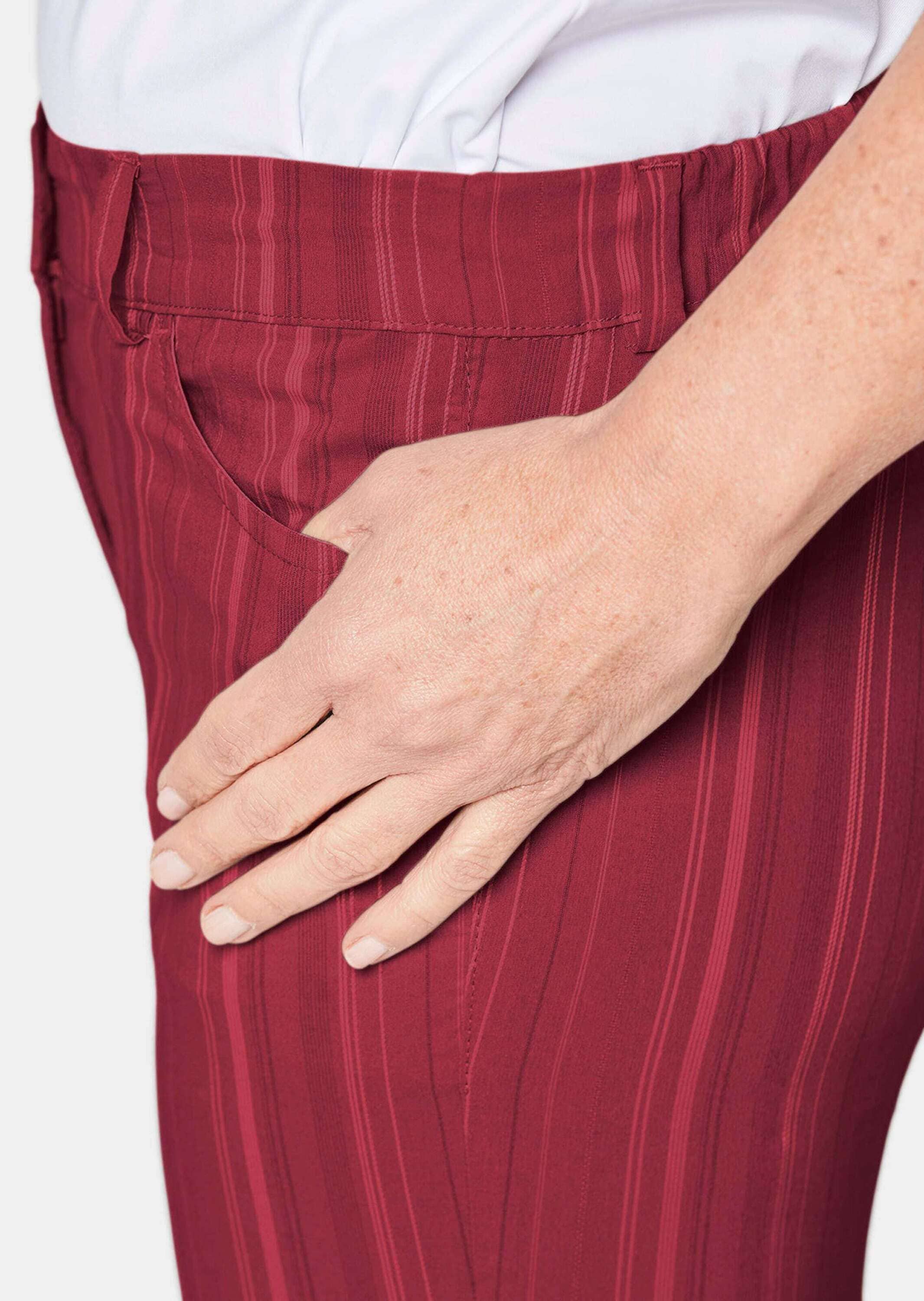 GOLDNER Stoffhose »Struktur-Hose Sportliche Strukturhose in elastischer Ware«
