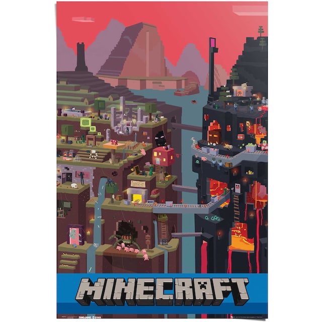 Reinders! Poster »Minecraft«, (1 St.) auf Raten bestellen
