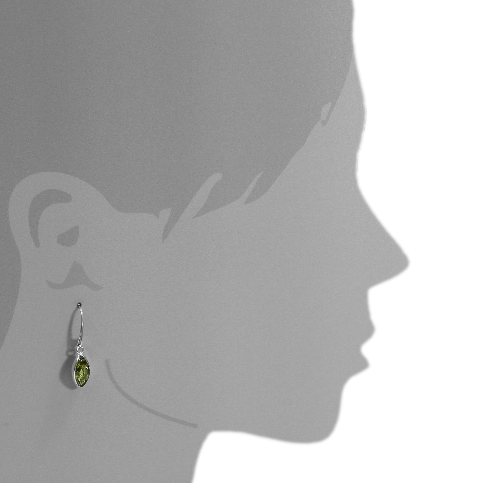 OSTSEE-SCHMUCK Paar Ohrhänger »- Classic 13 x 6 mm - Silber 925/000 - Bernstein«