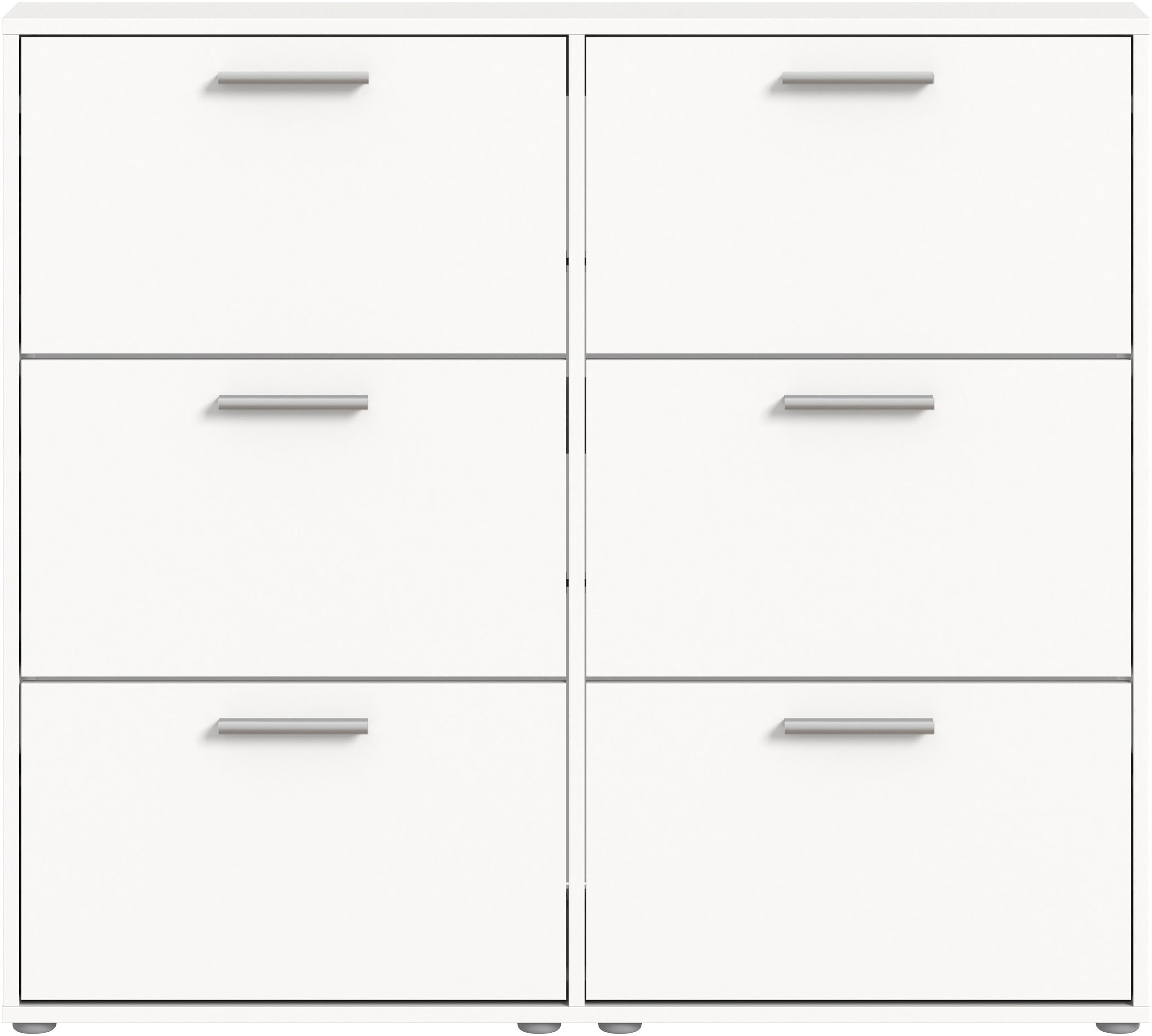 HBZ Schuhkommode »Sam Schuhkipper, Schuhschrank BxHxT 116x103x17 cm«, (1 St.), mit 6 Klappen