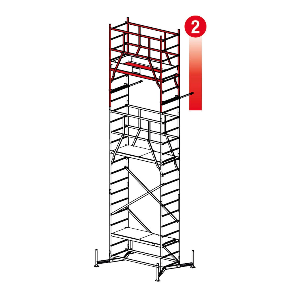 KRAUSE Arbeitsgerüst »ClimTec System 2. Aufstockung«