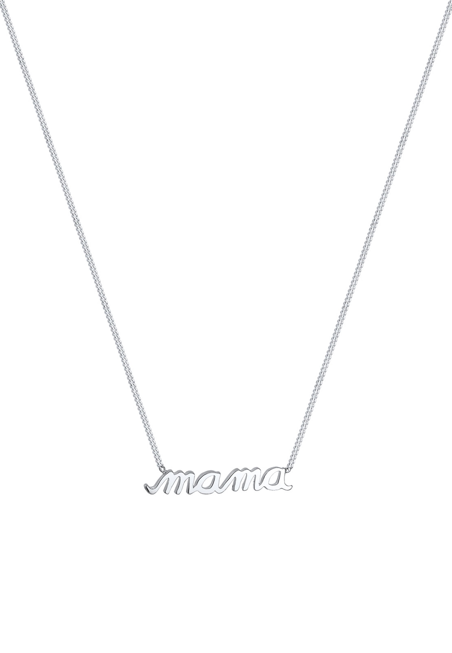 Elli Kette mit Anhänger »Halskette Schriftzug Mom 925 Sterling Silber«