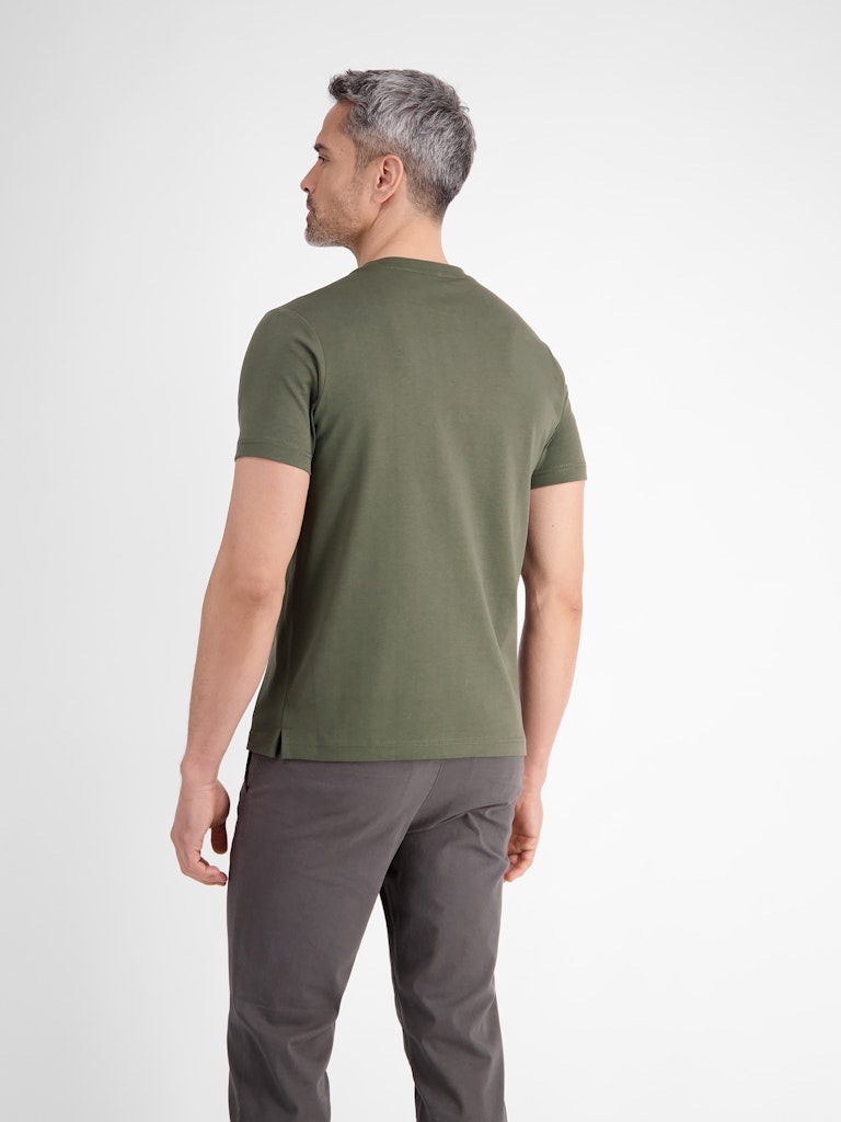 LERROS T-Shirt Rundhals, mit tonalem Print