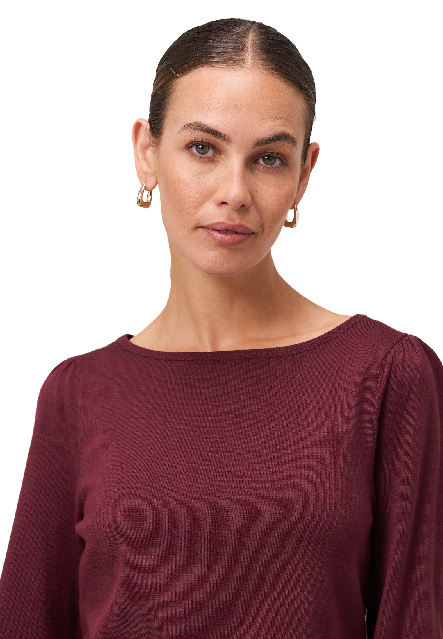 Zero Strickpullover »Strickpullover mit Ballonärmeln«