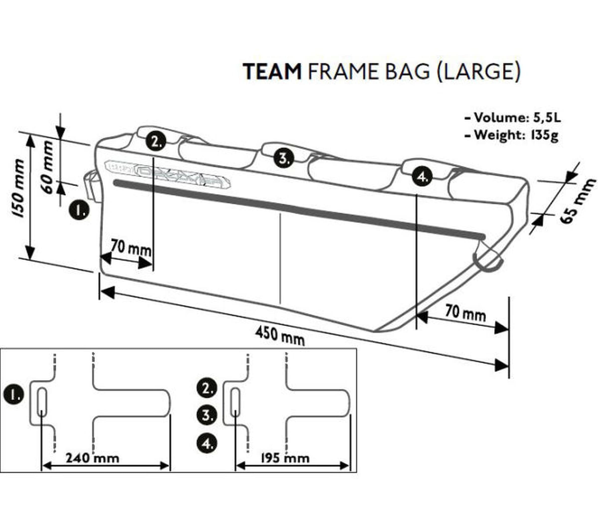 PRO Rahmentasche »Rahmentasche Discover Team«