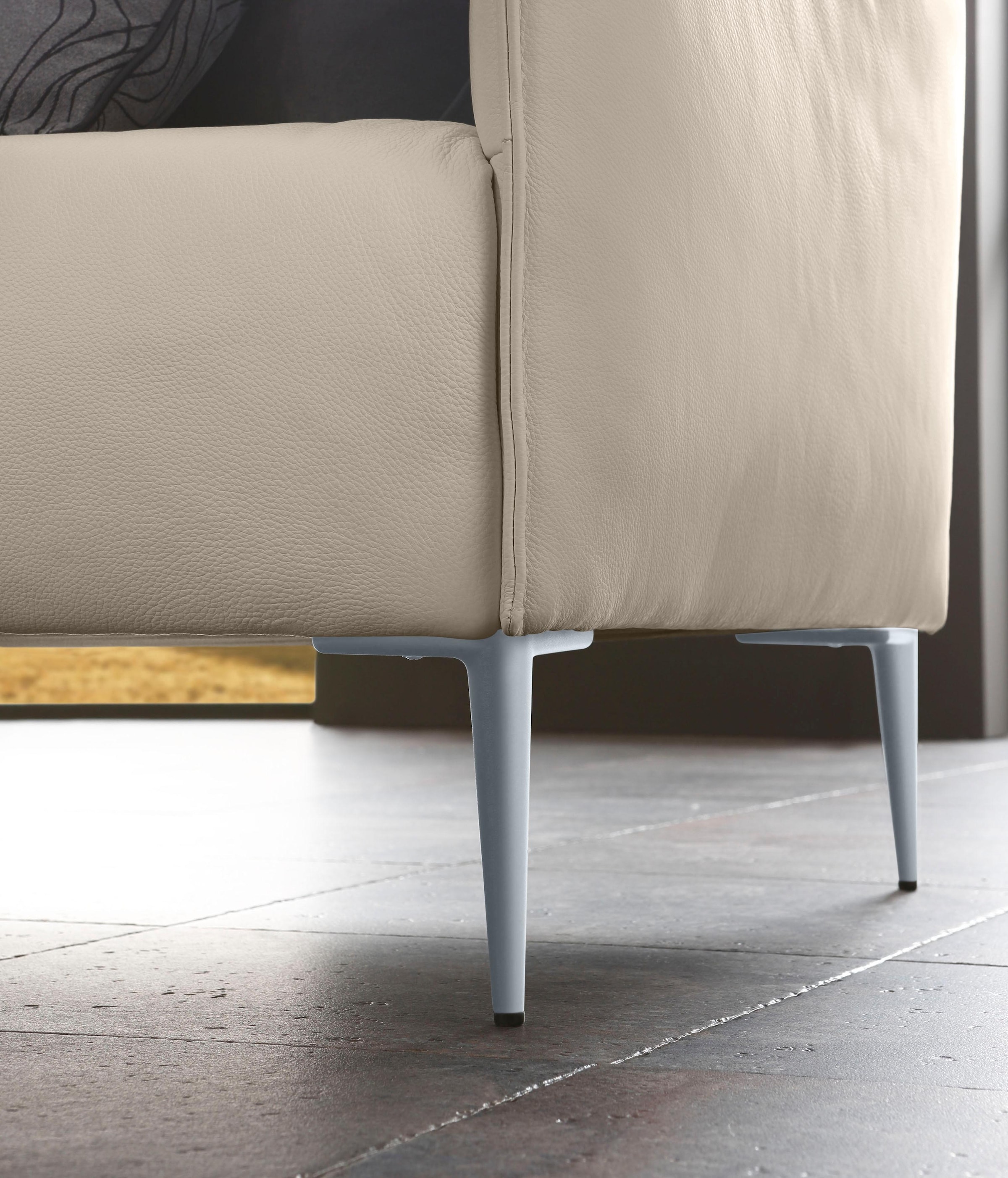 W.SCHILLIG 2,5-Sitzer »sally« mit Metallfüßen in Silber matt, Breite 174 cm