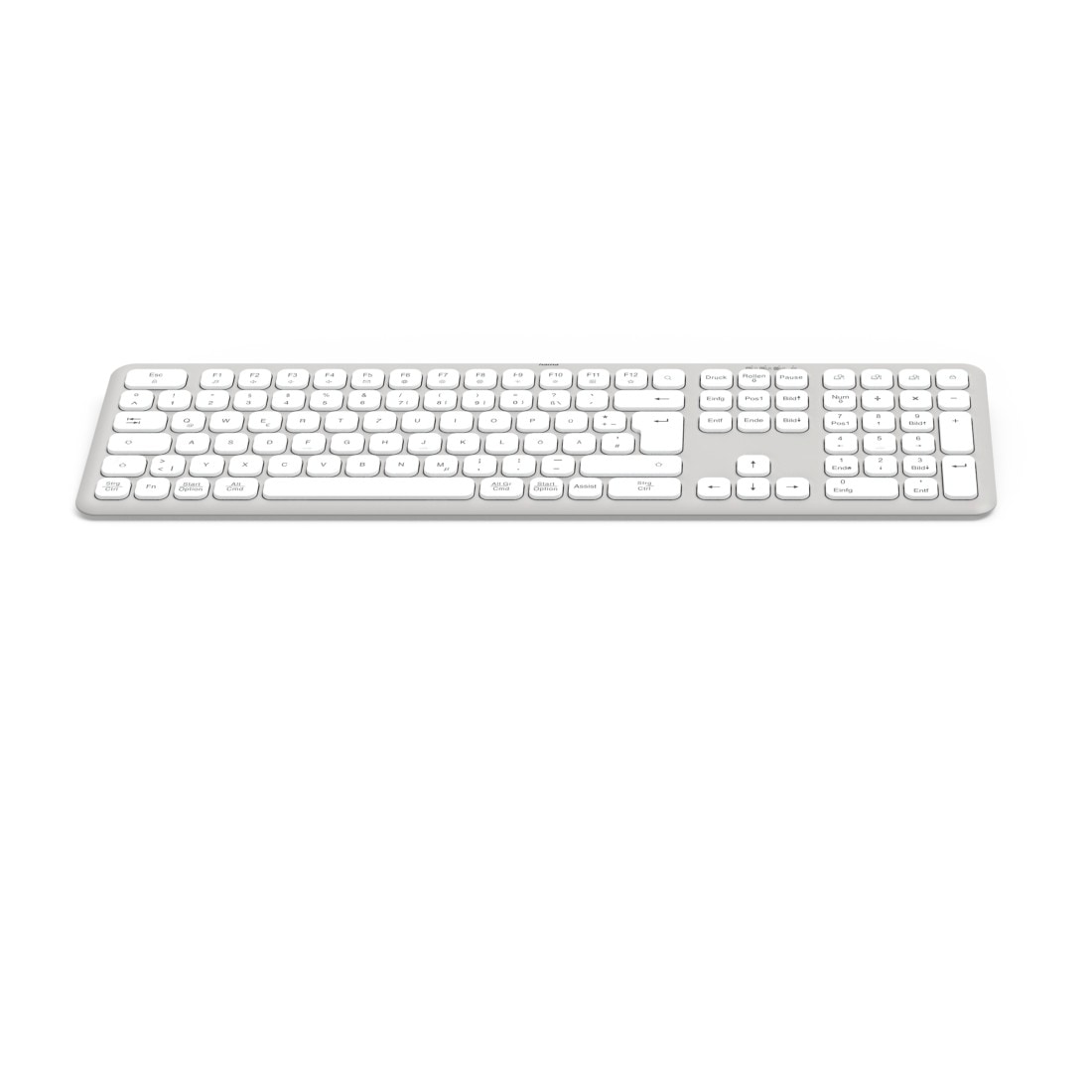 Hama Tastatur »Tastatur WK-550 (kabellos, QWERTZ, Multi-Device)« (ausklappbare Füße)