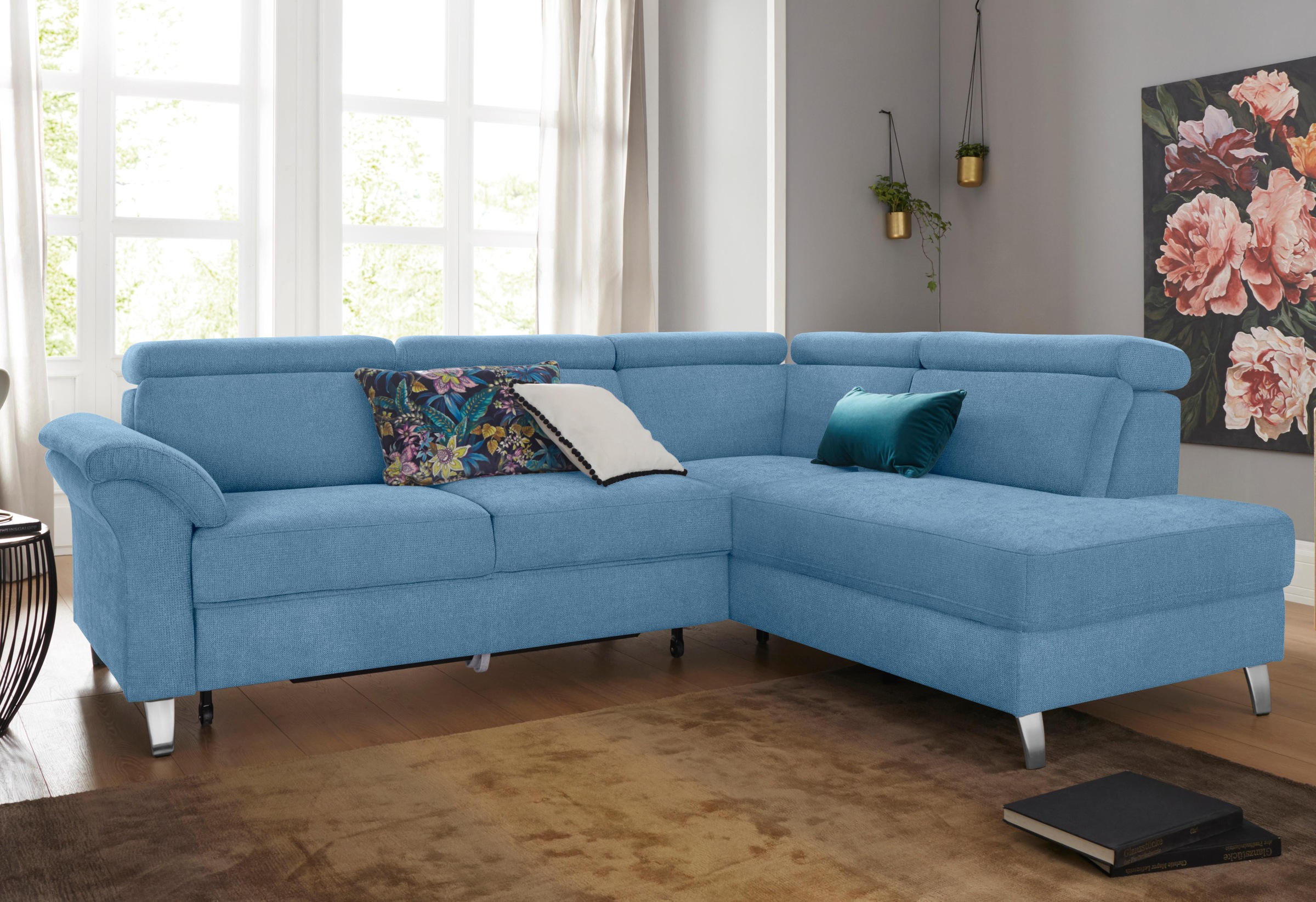 sit&more Ecksofa, inklusive Kopfteilverstellung, wahlweise mit Bettfunktion und Bettkasten