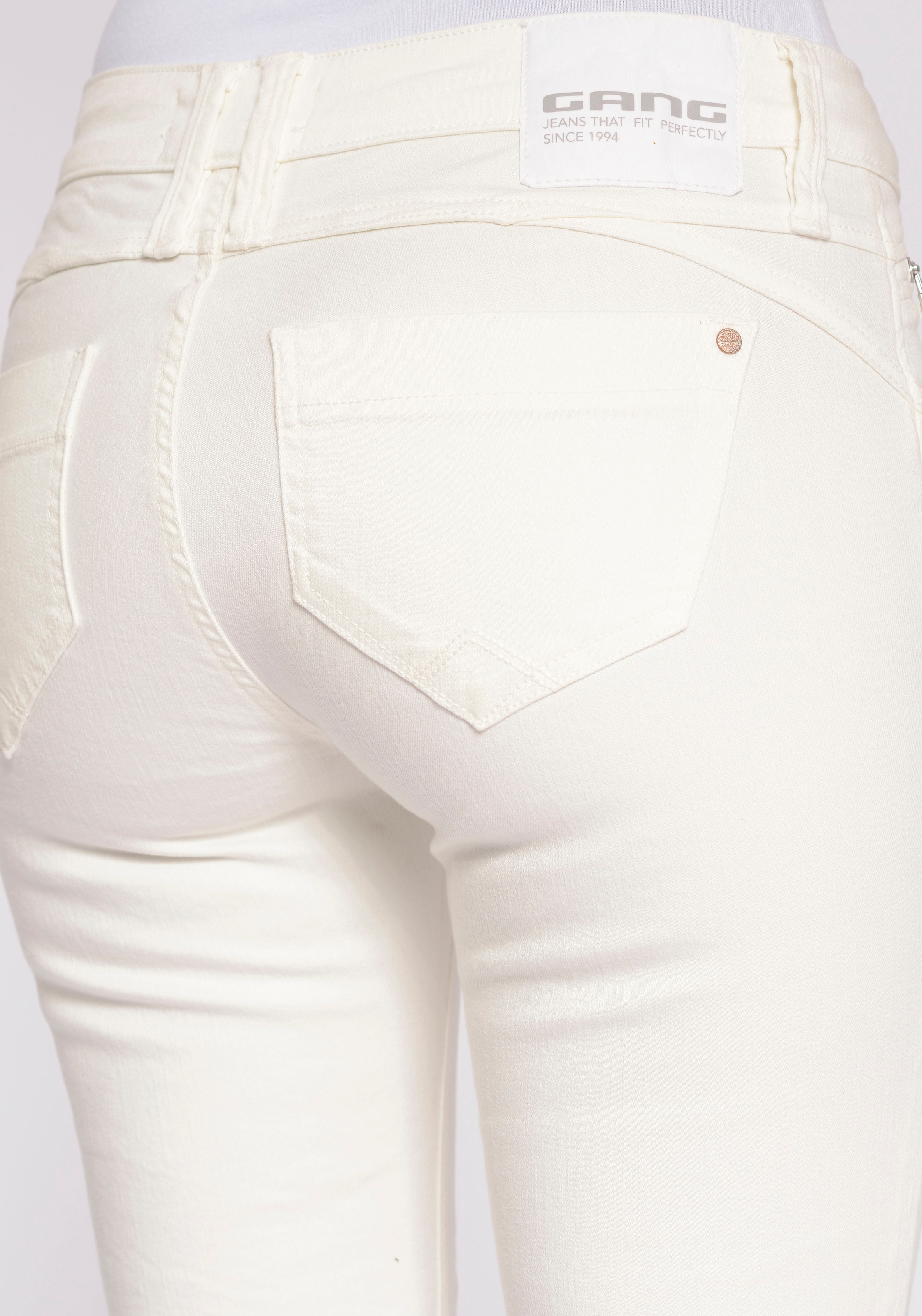GANG Bootcut-Jeans »94NIKITA mit 5-Pocket ♕ bei an Zipper Coinpocket Style FLARED«, der